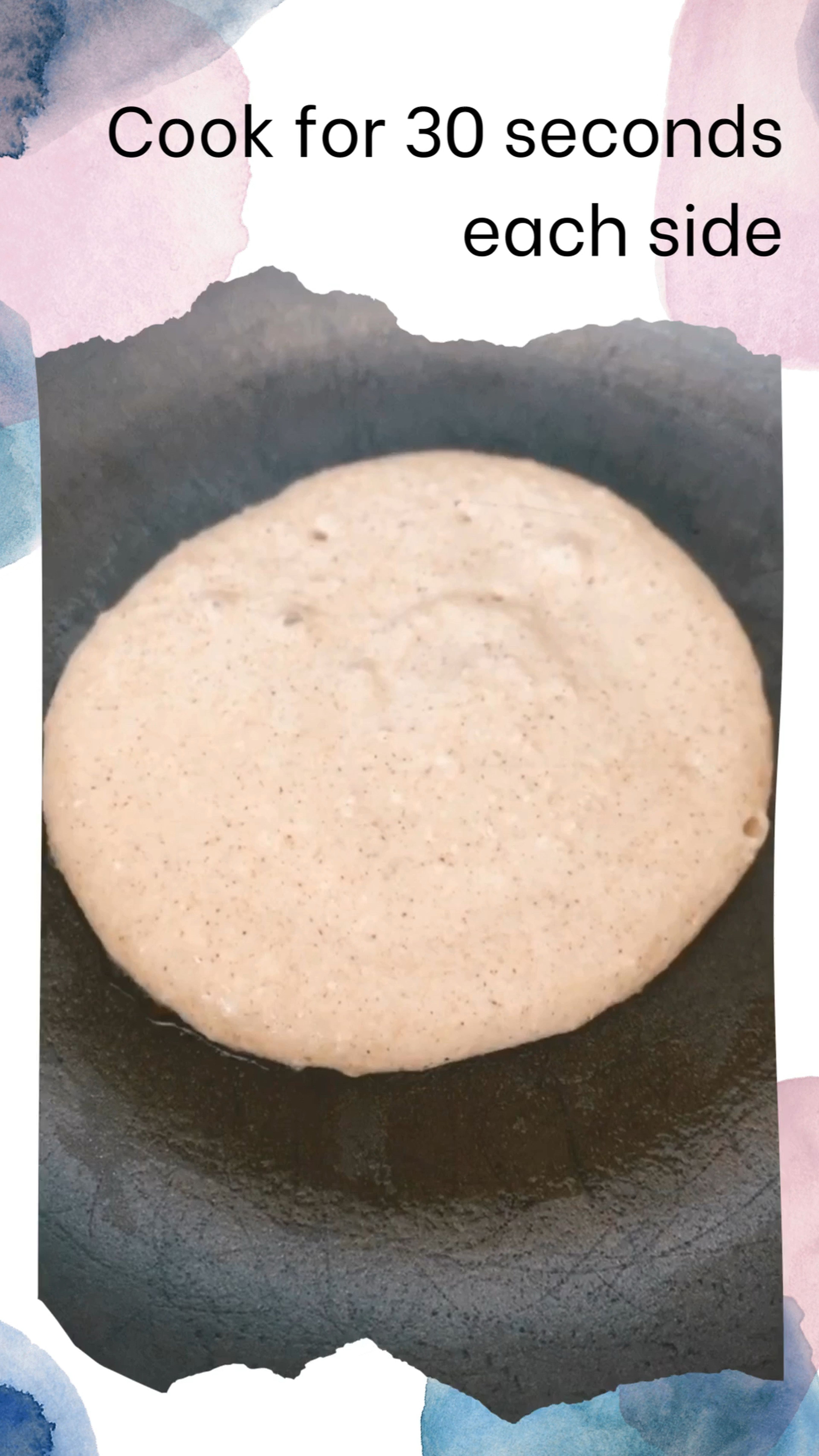 Cook in the pan for 30 seconds each side