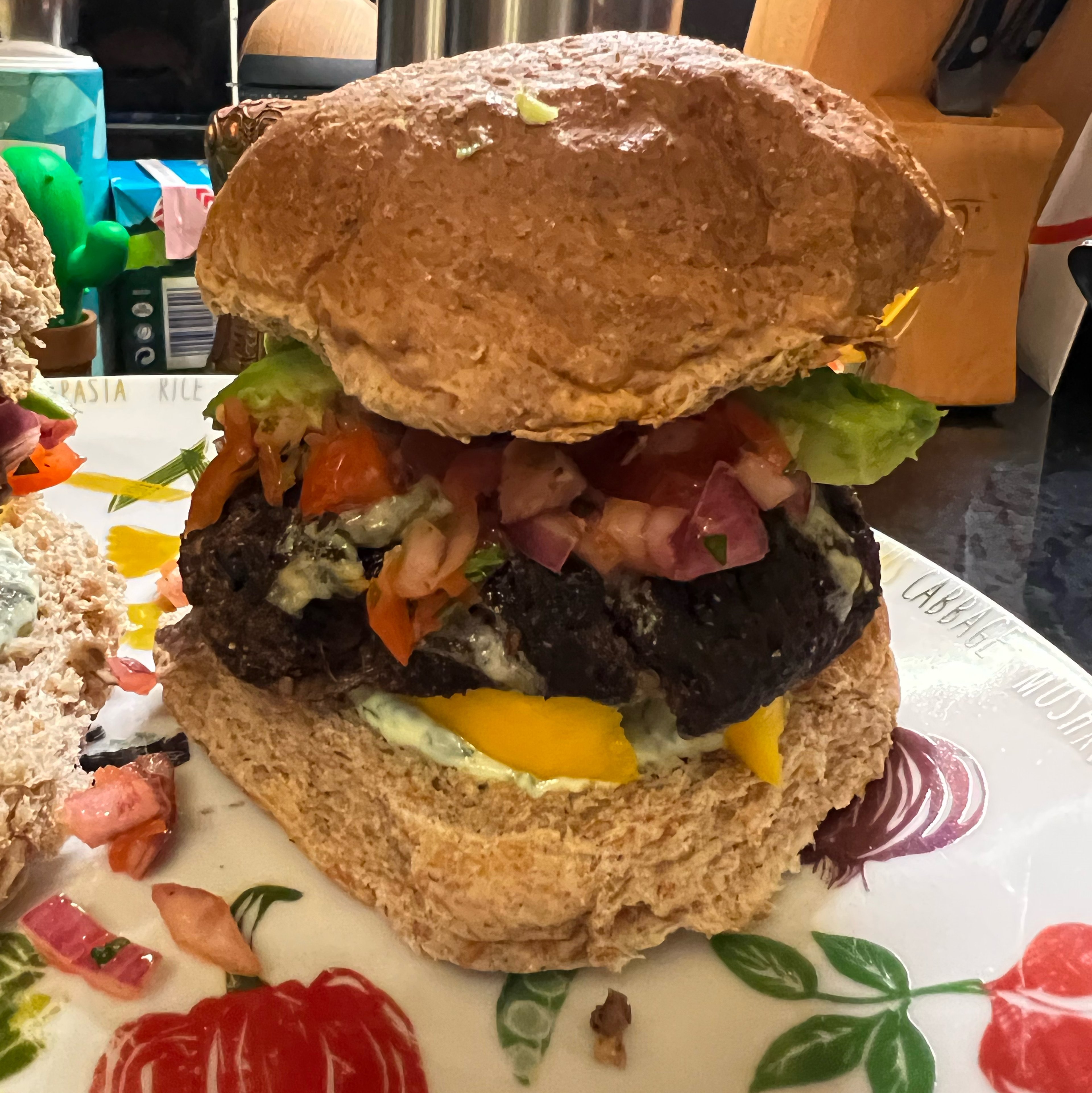 Roasted Black Bean Burgers