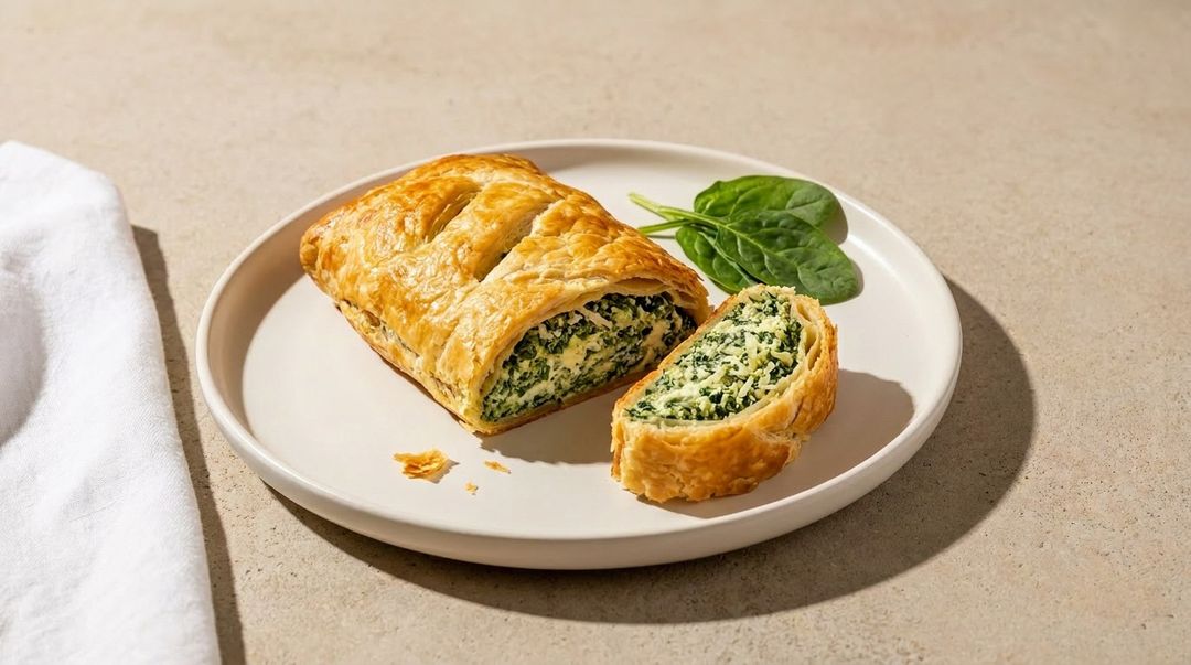 Strudel mit Spinat und Ricotta