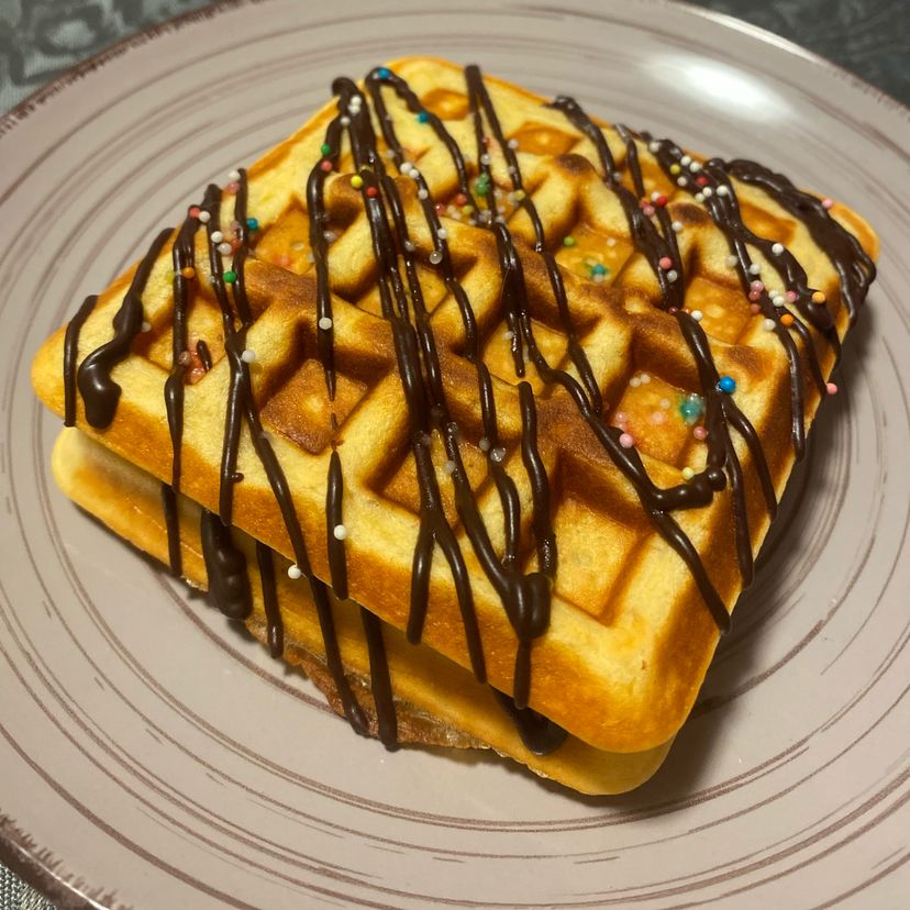 Low-Carb Vanille Waffeln