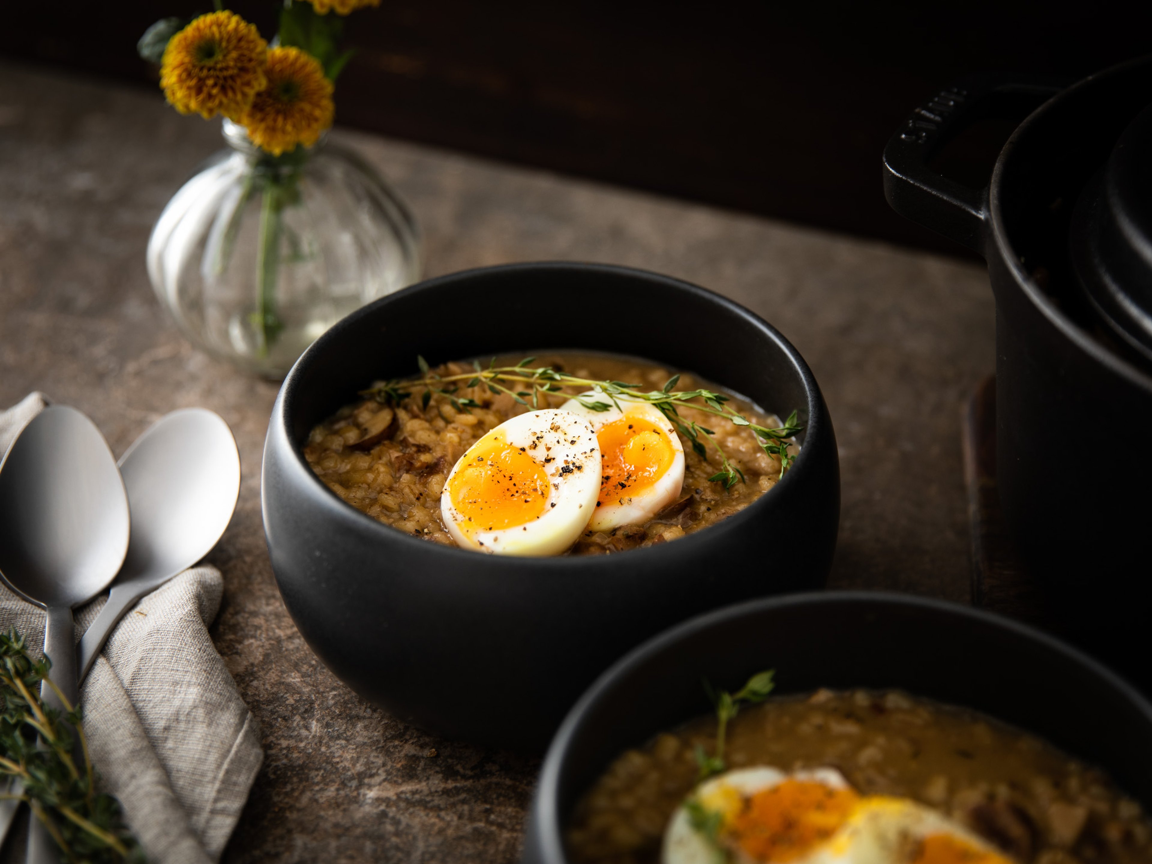 Mushroom-barley soup