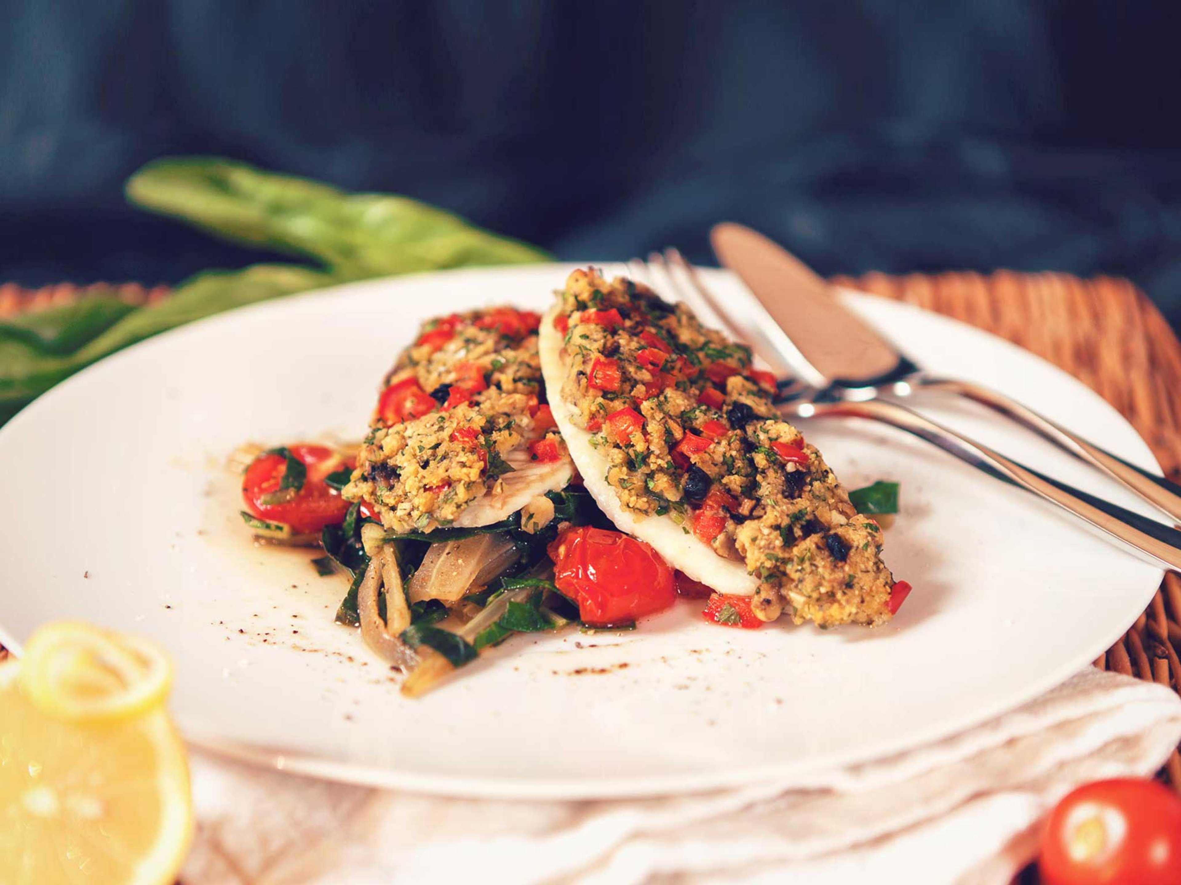 Turbot a la Bordelaise with Swiss chard