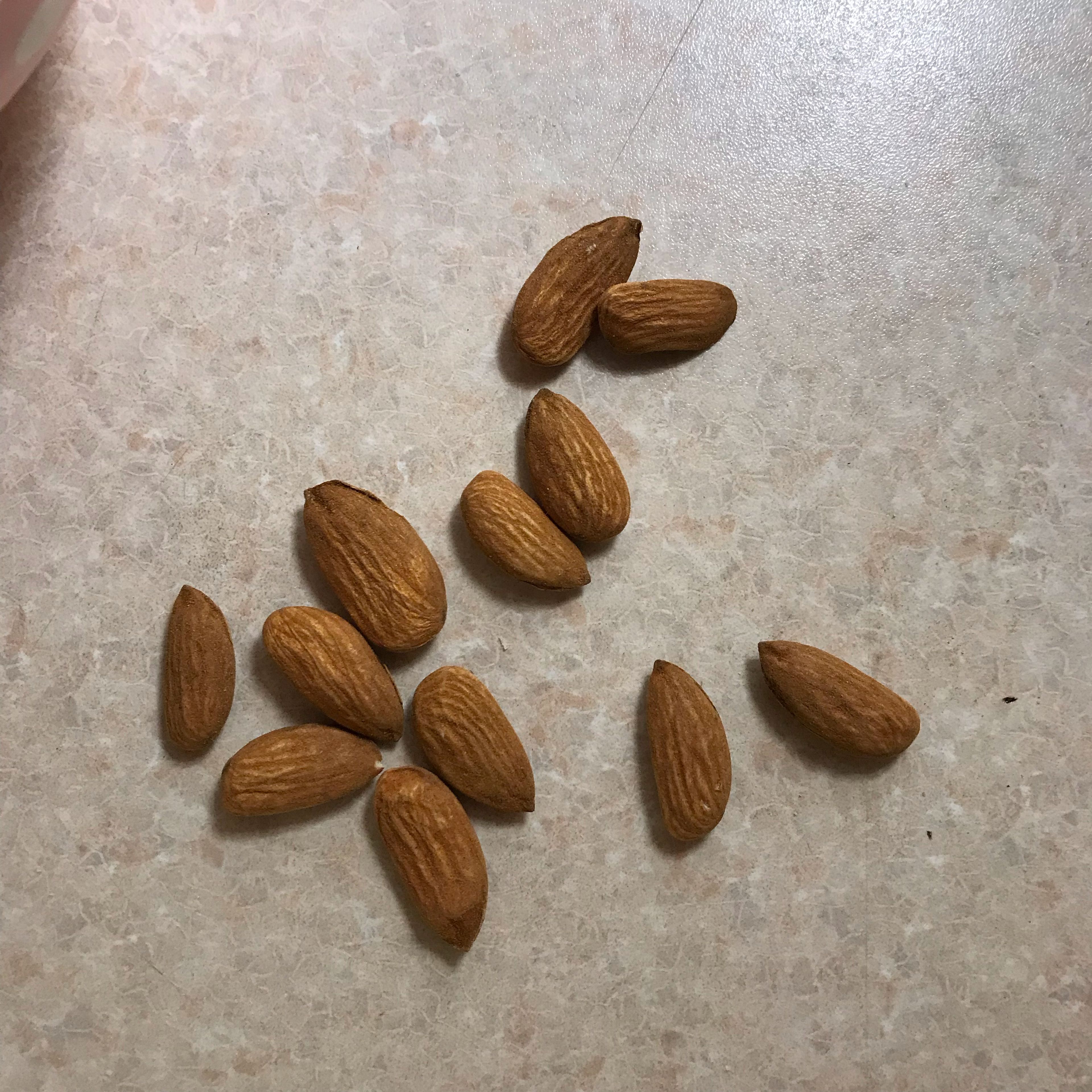 Cut almonds to little pieces.