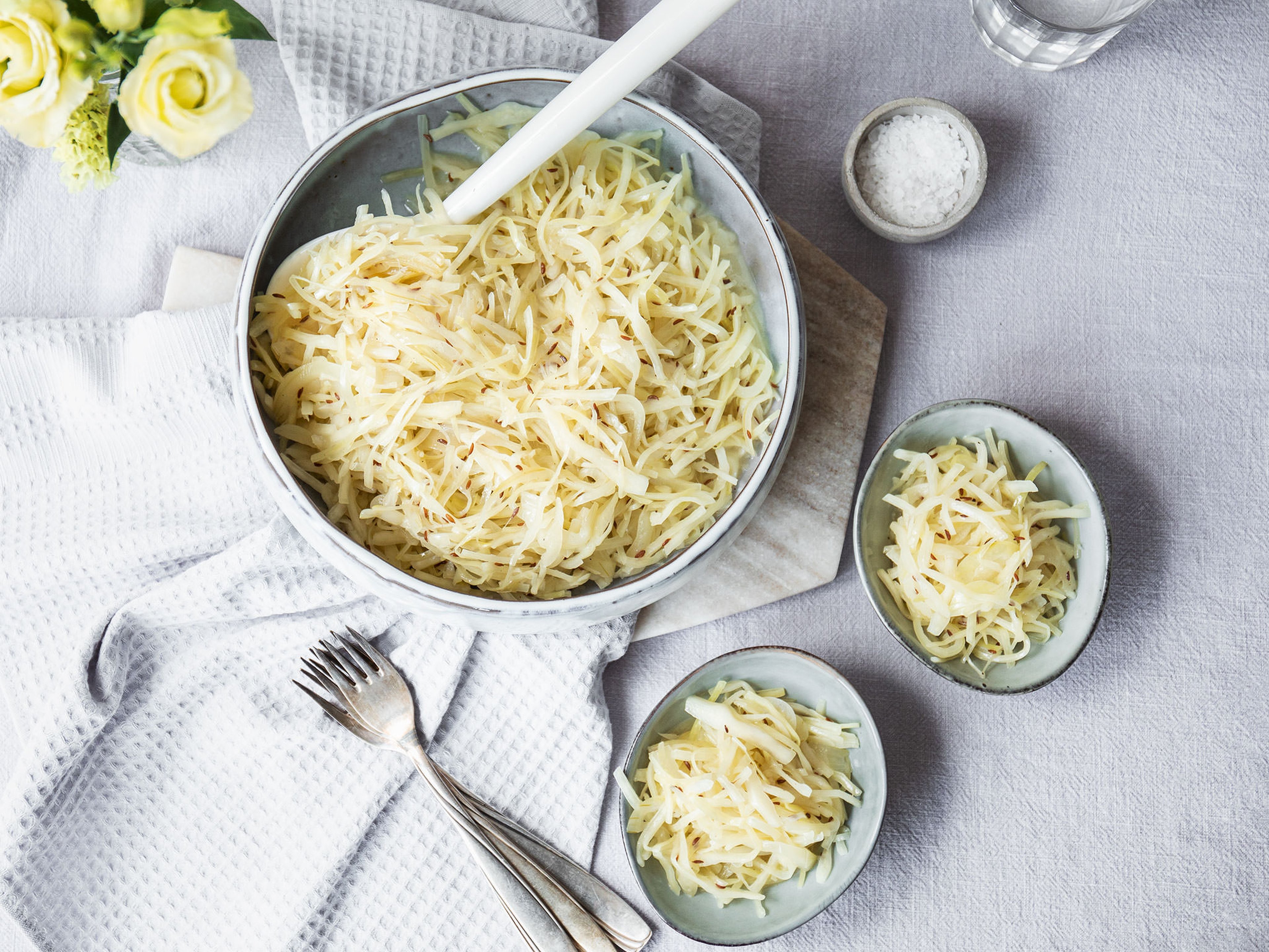 German cabbage slaw with caraway