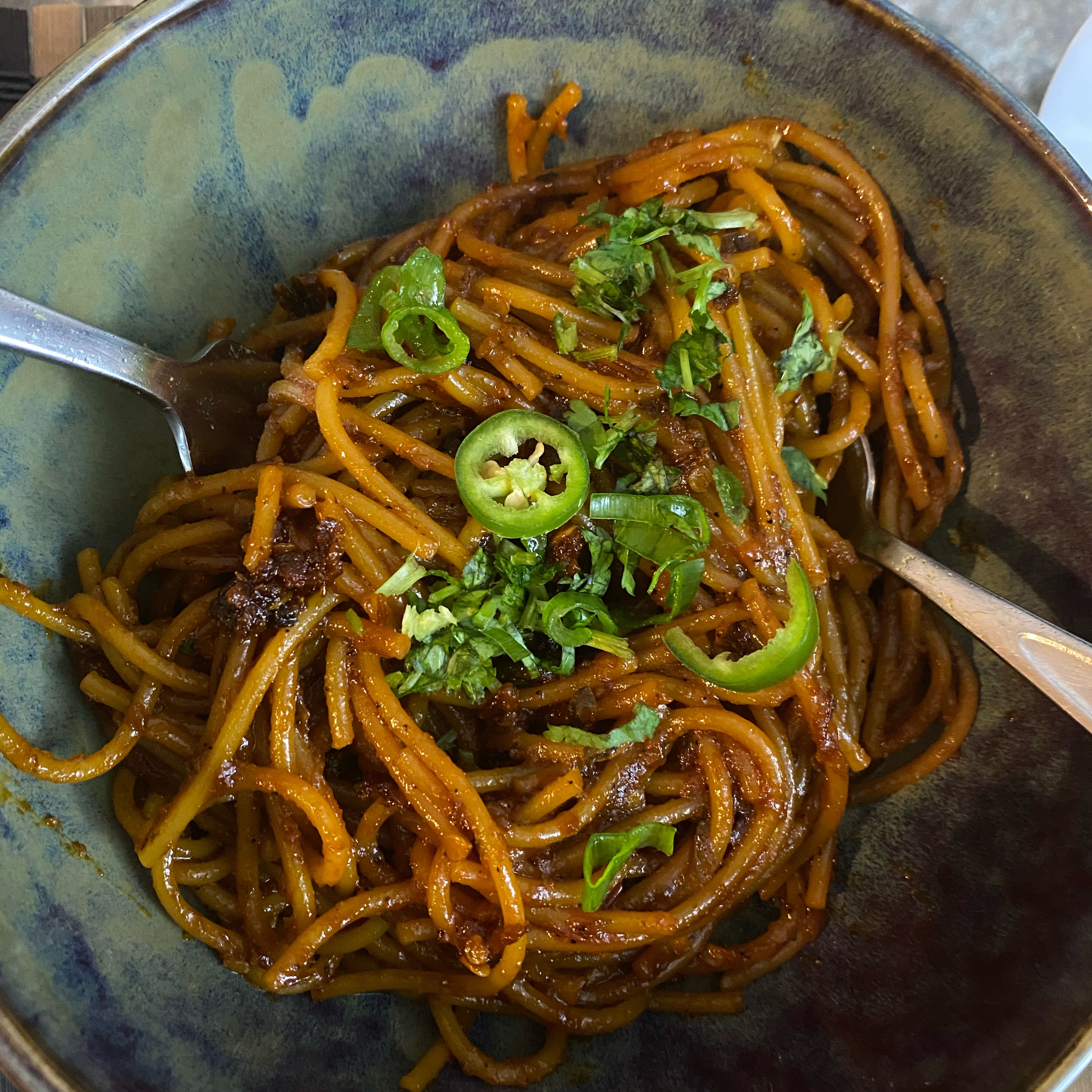 8 min. Chili Garlic Noodles