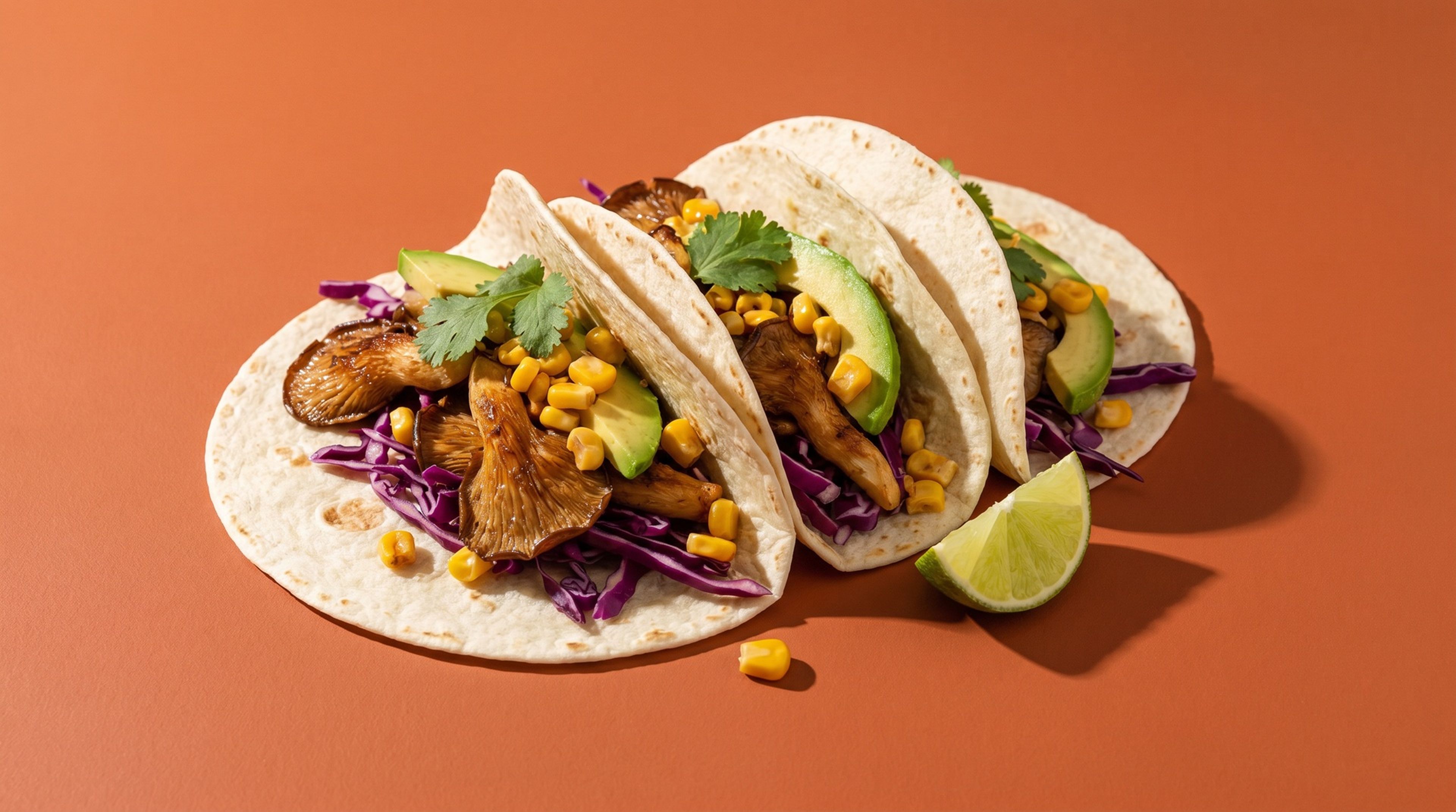 Vegane Austernpilz-Tacos mit rauchiger Marinade und knackigem Slaw