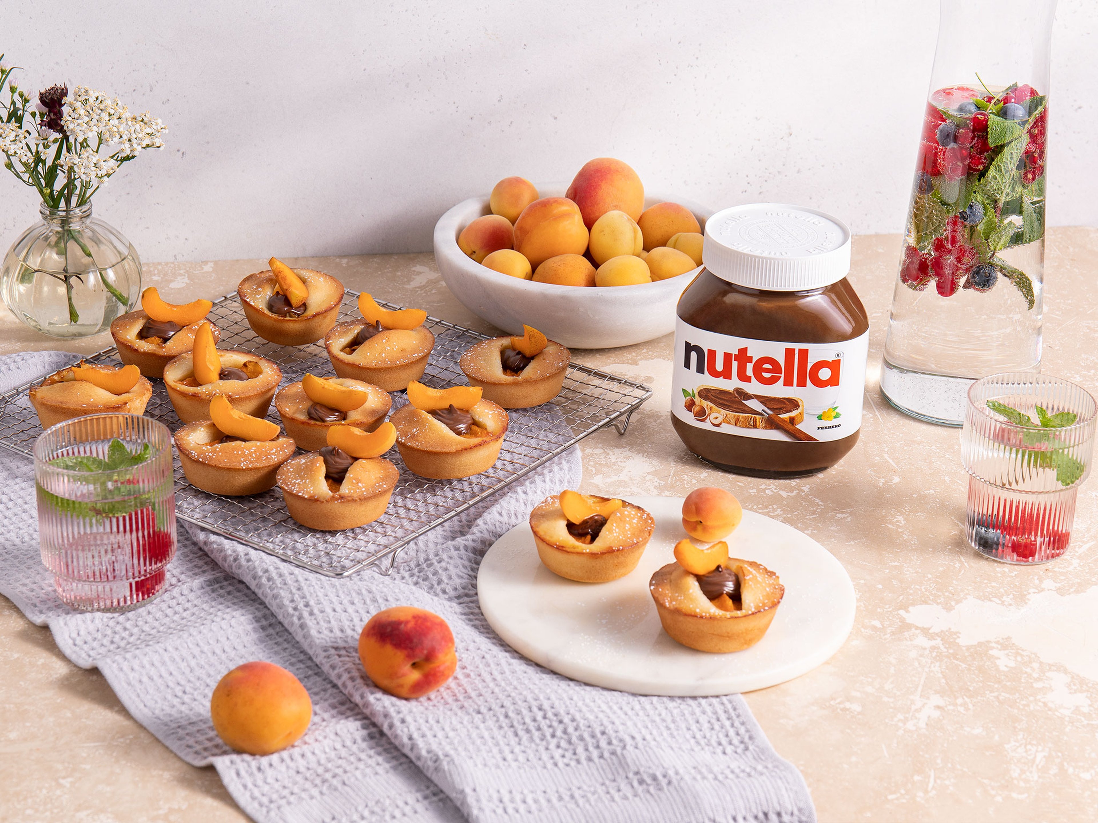 Aprikosenmuffins mit nutella®