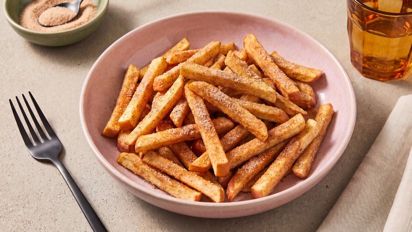 Knusprige Apfel-Pommes aus der Heißluftfritteuse