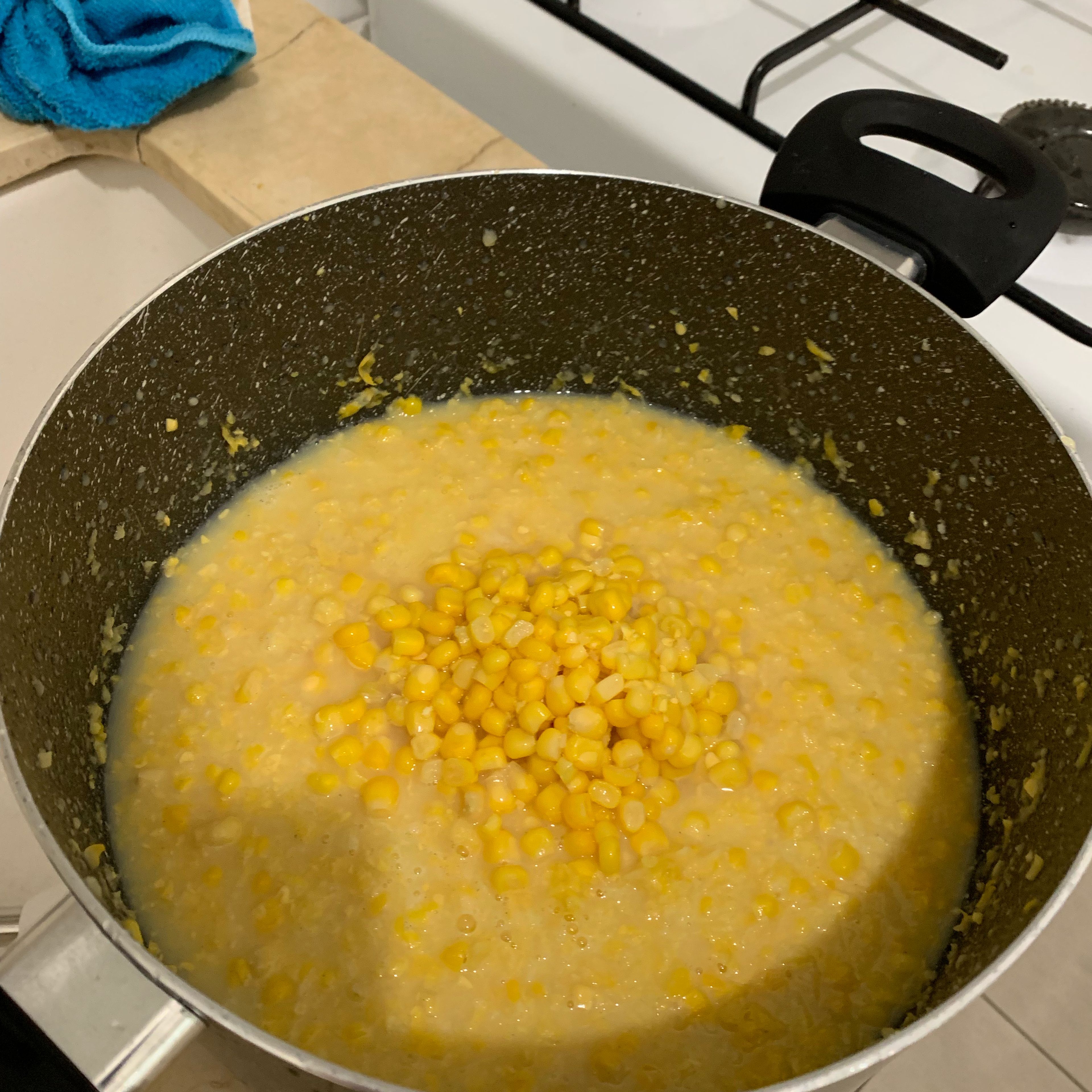 Add the rest of the corn 