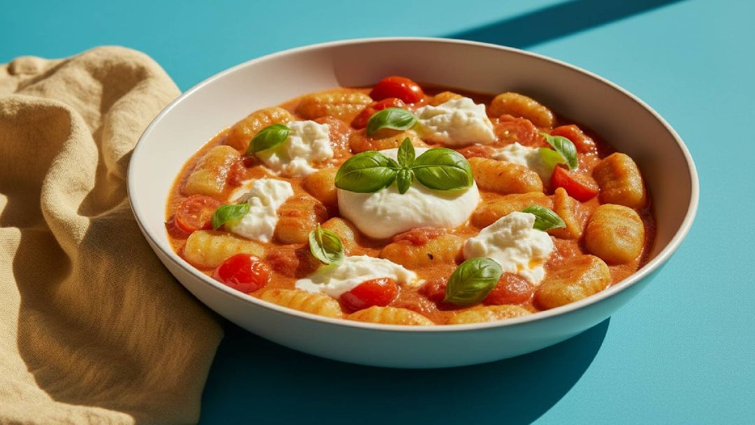Schnelles Abendessen: Gnocchi in Tomatensahnesoße