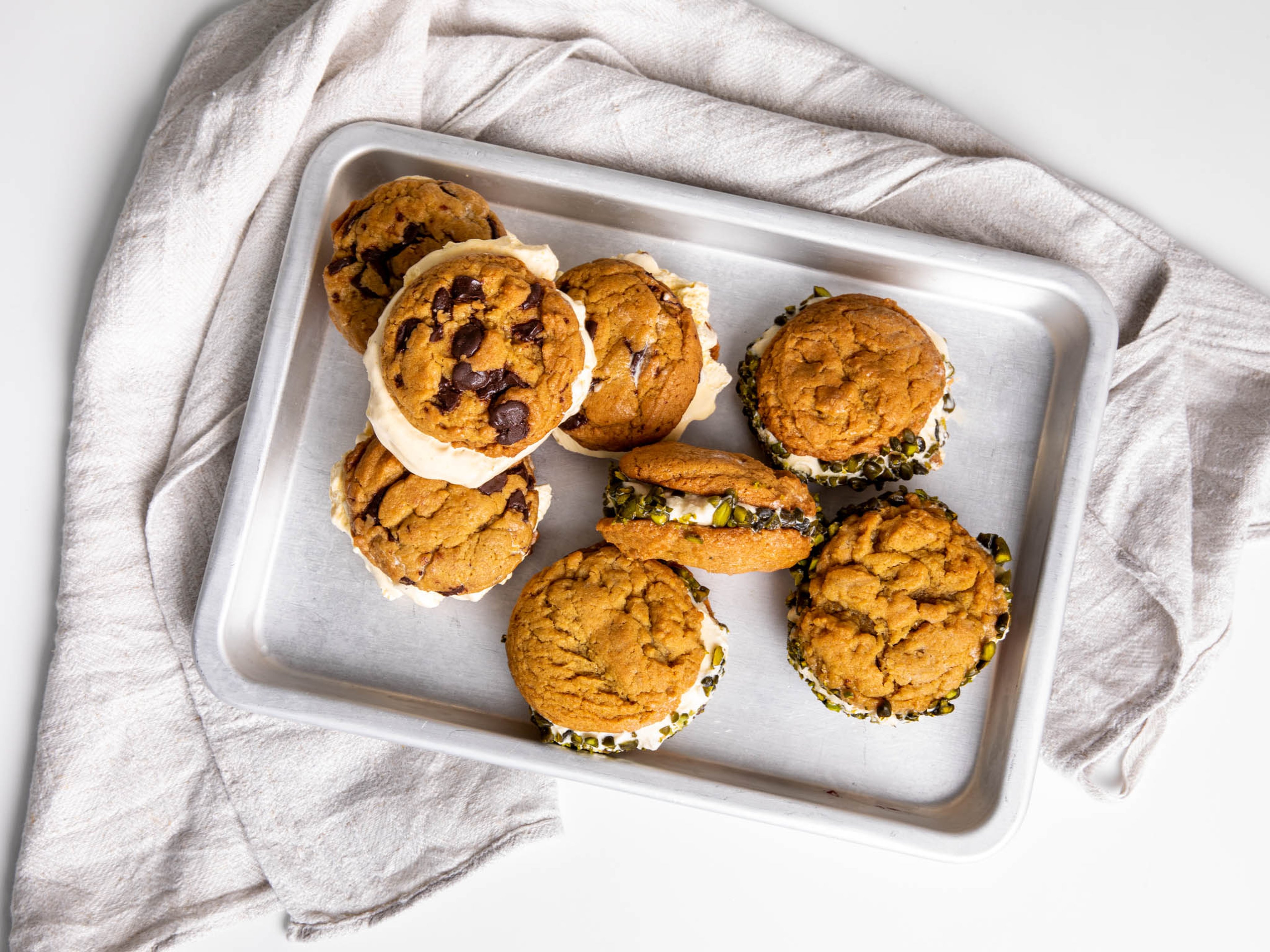 How to Make Ice Cream Cookie Sandwiches