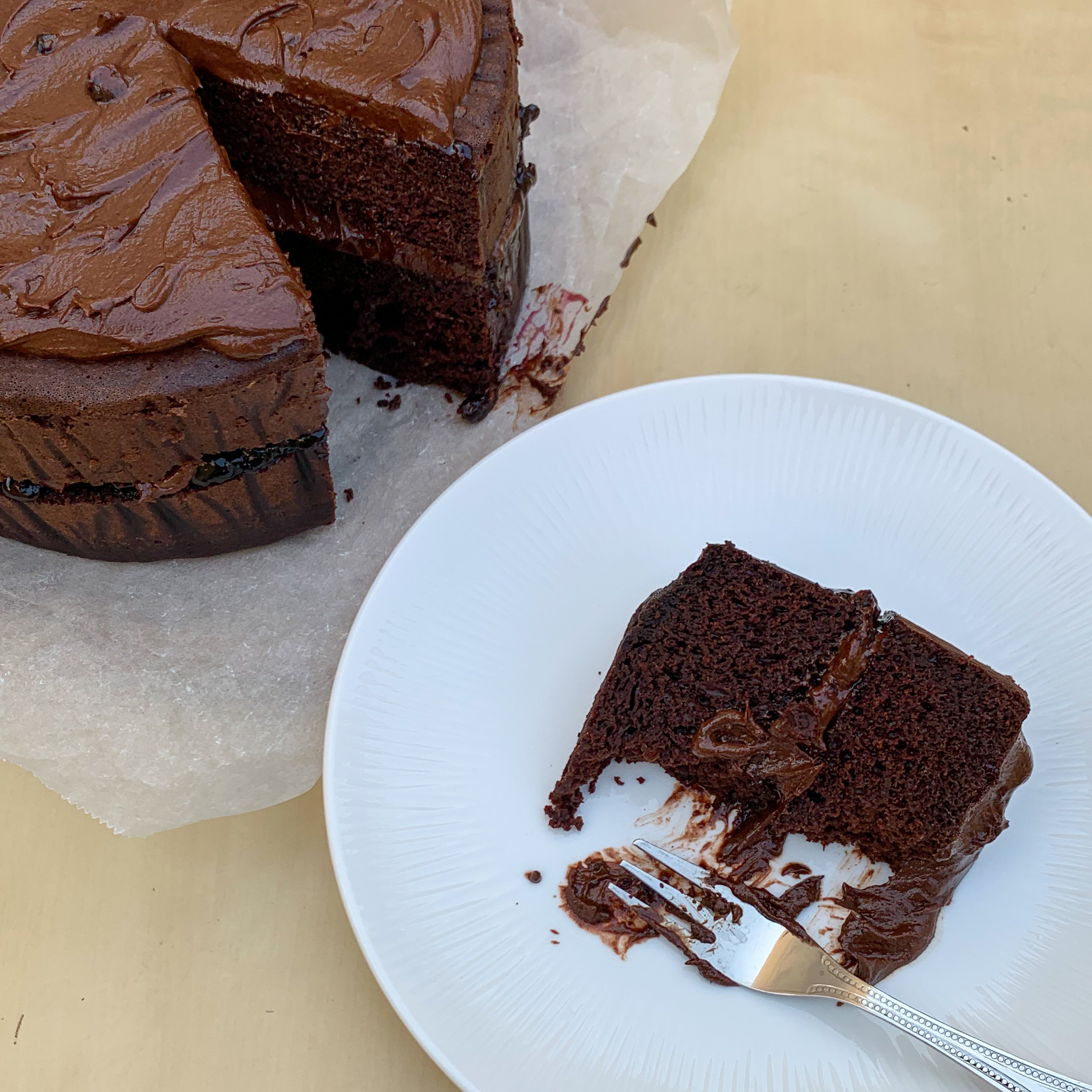 sourdough chocolate cake