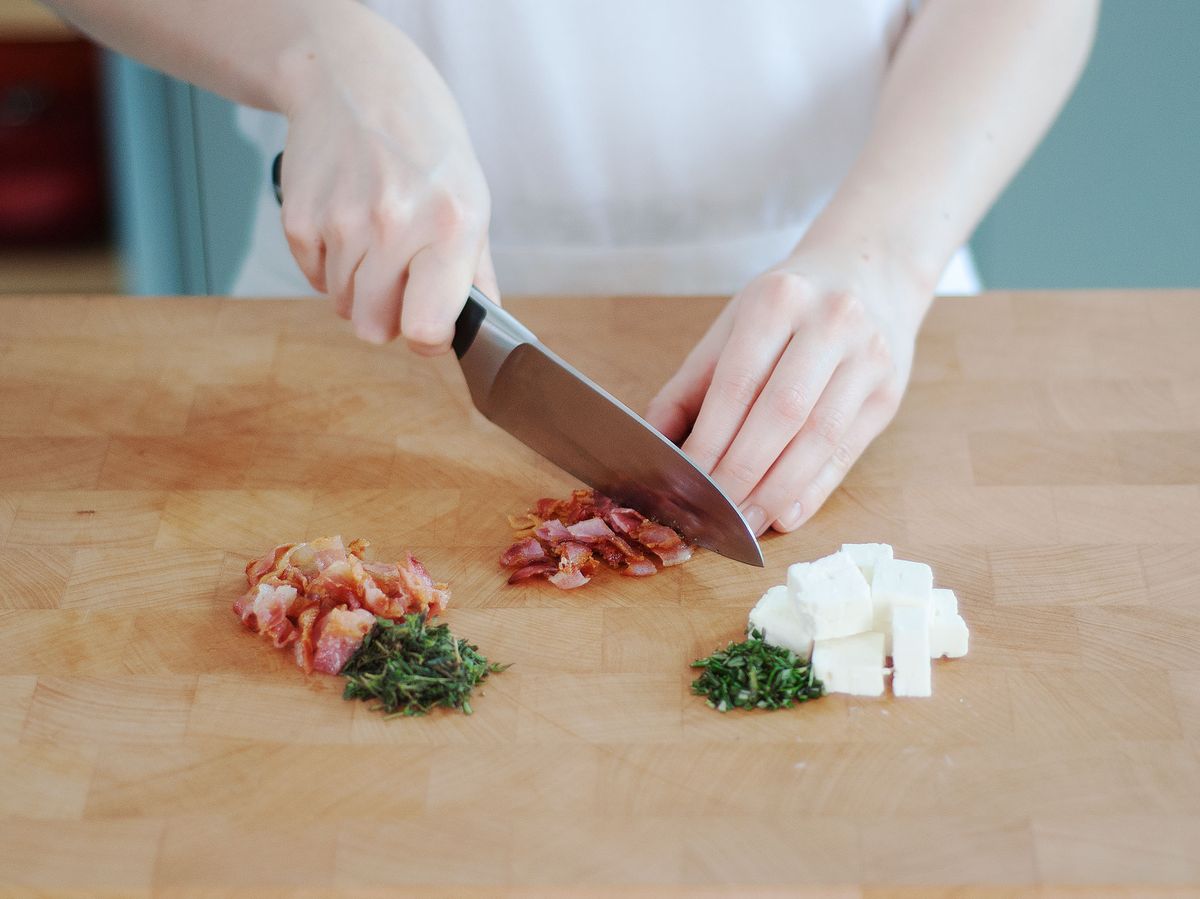 Maismuffins mit Speck und Feta | Rezept | Kitchen Stories