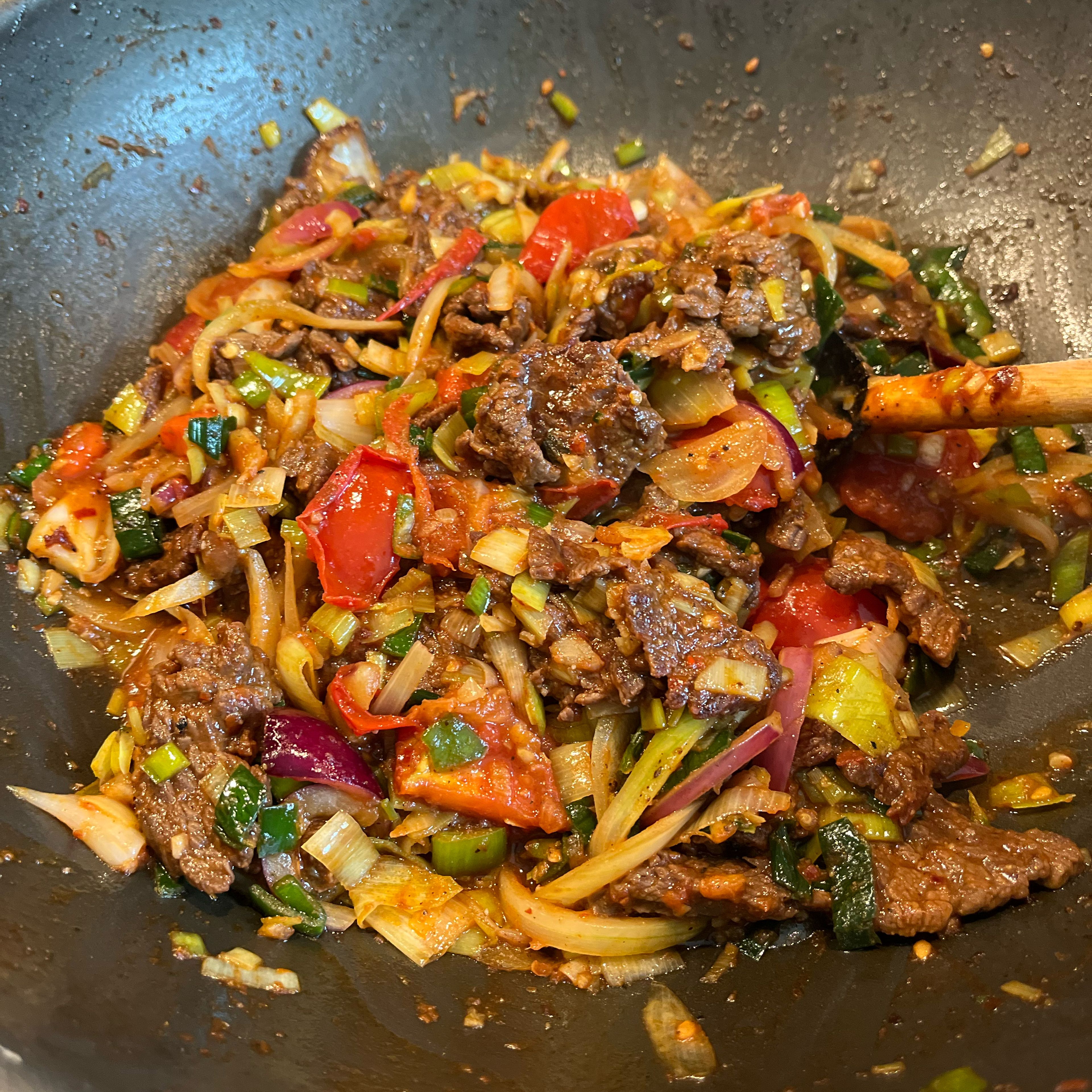 Beef Thel Dala wok stir-fry