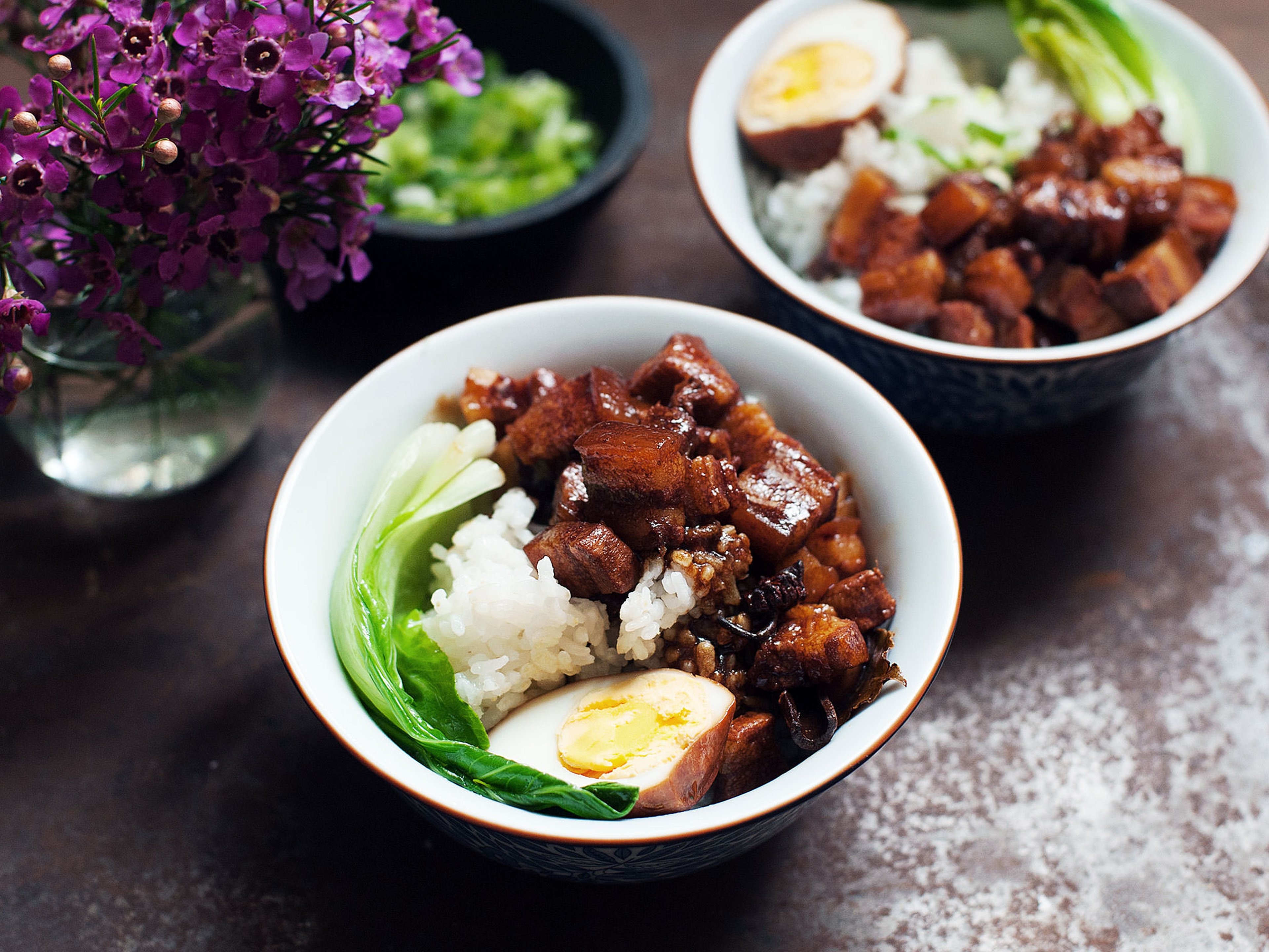 Taiwanese pork belly over rice