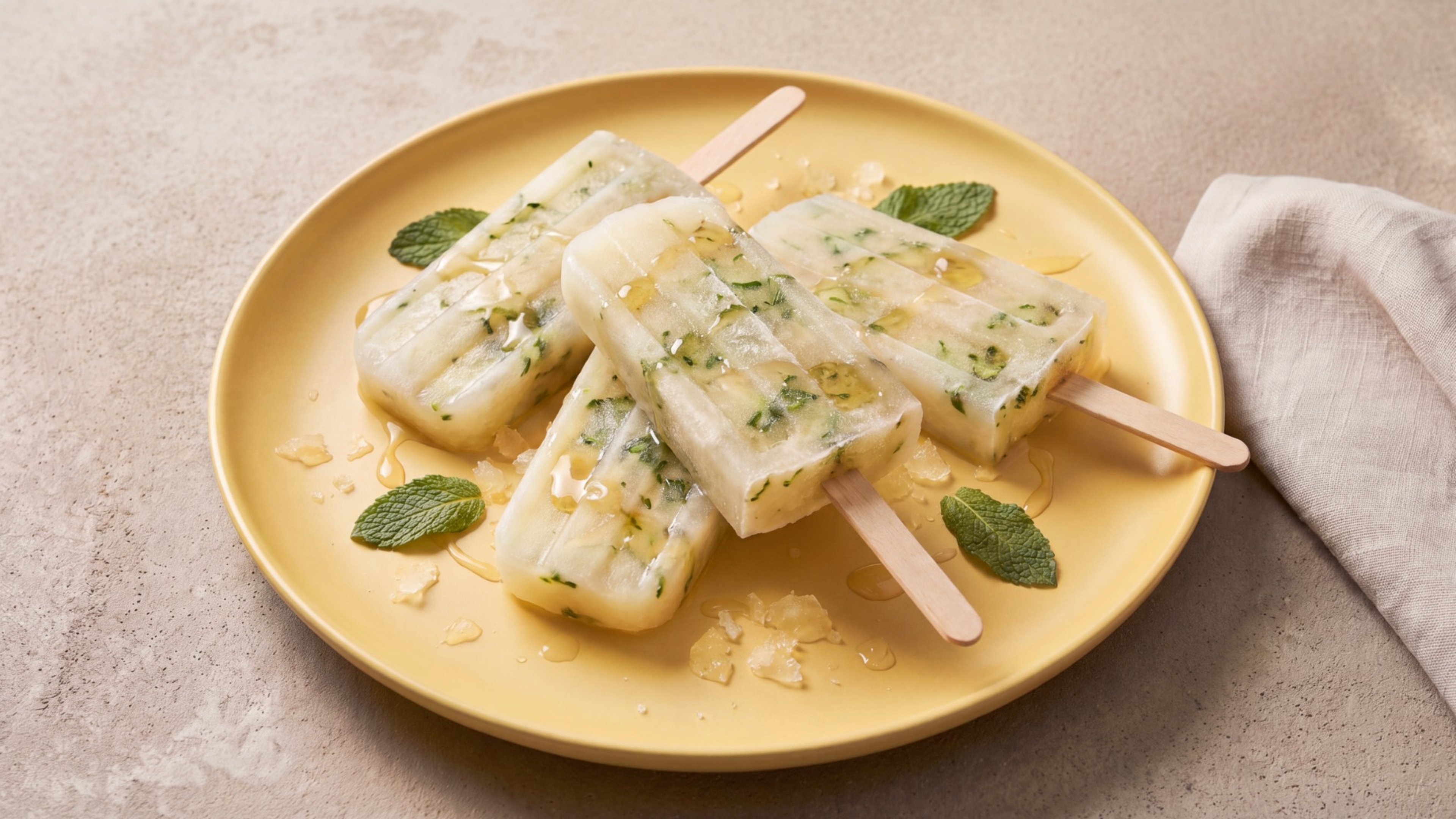 Ungewöhnlich erfrischend: Zucchini-Eis am Stiel selbst machen