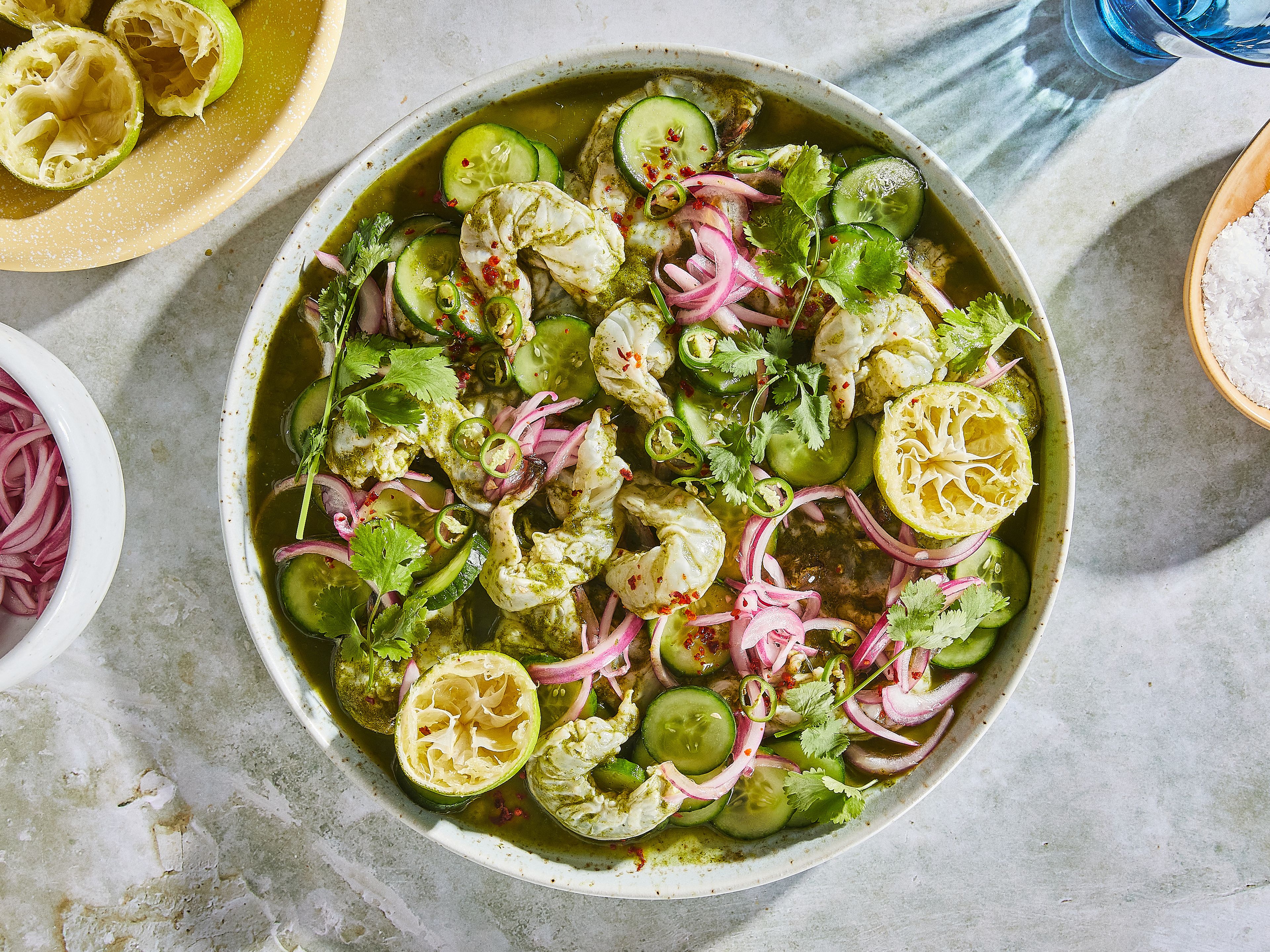 Aguachile (mexikanisches Ceviche mit Garnelen)