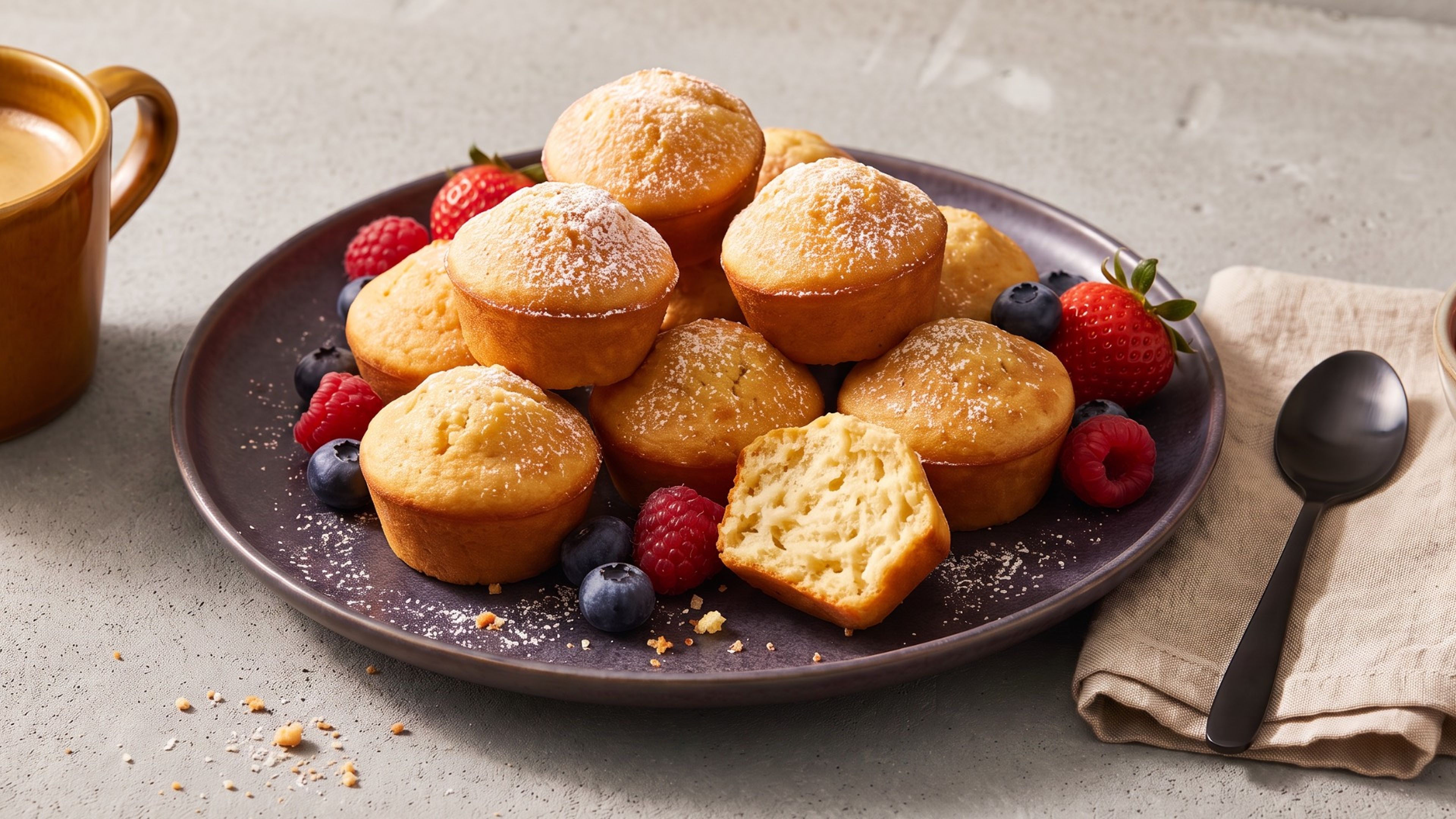 Gebackene Pancake-Muffins im Mini-Format für dein Frühstück