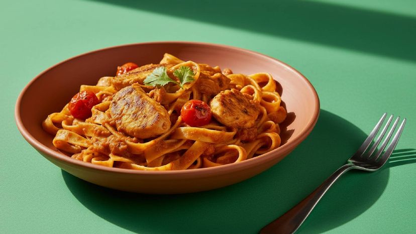 Tikka-Masala-Pasta: Indischer Klassiker trifft auf Nudeln