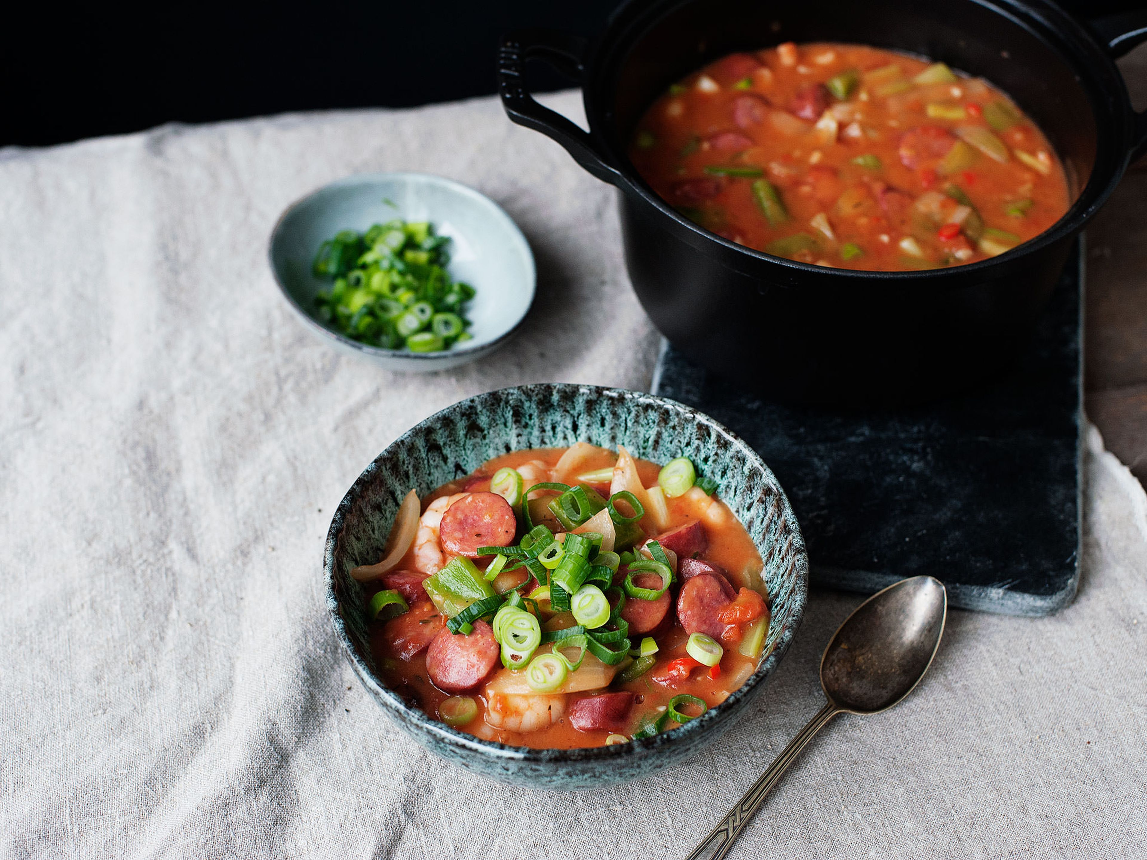 Shrimp and sausage gumbo