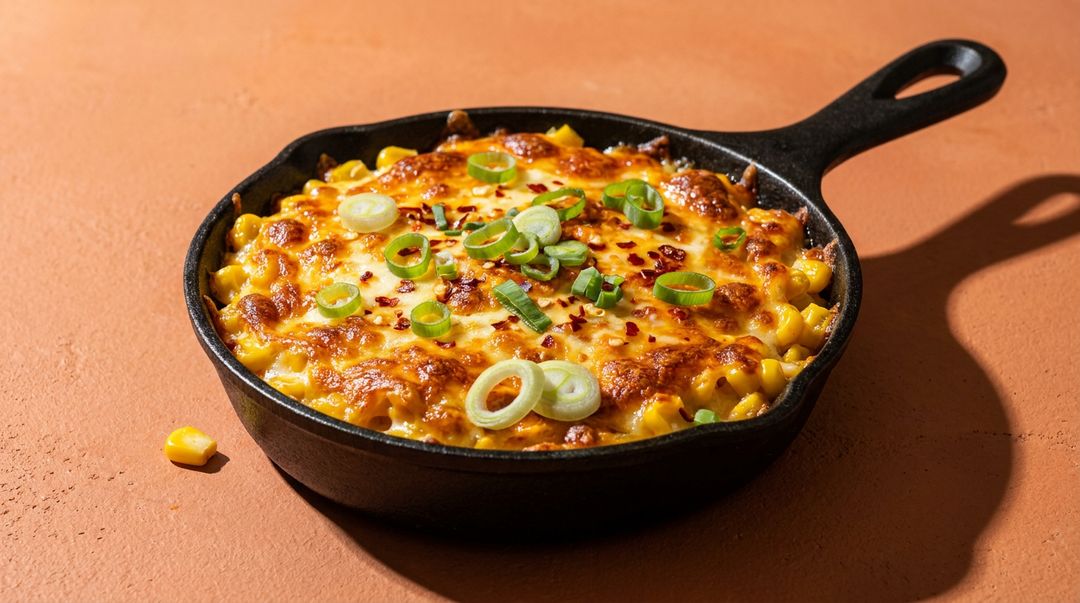 Korean Corn Cheese: Überbackener Mais mit cremigem Käse