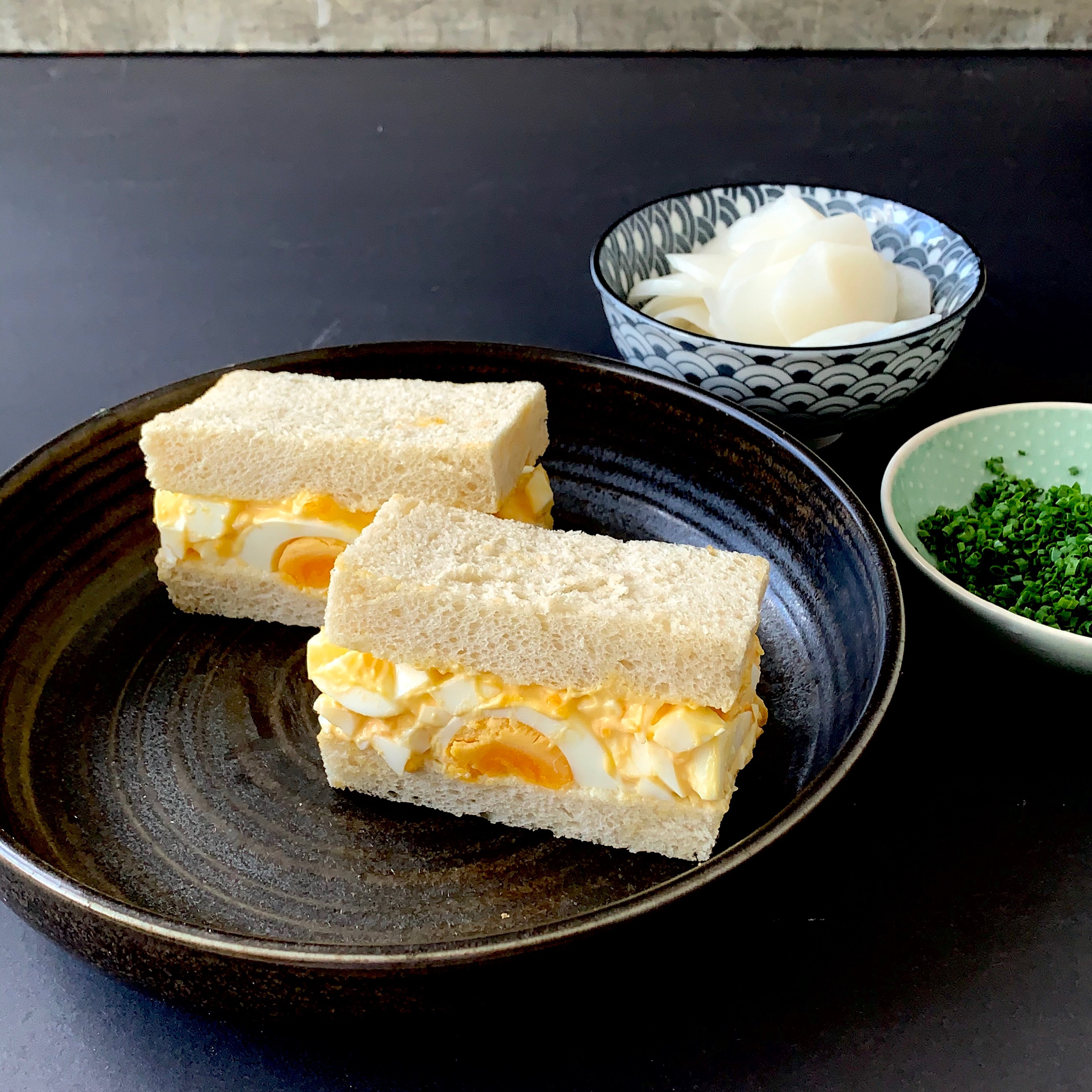 Tamago sando (Japanisches Eiersalat-Sandwich)