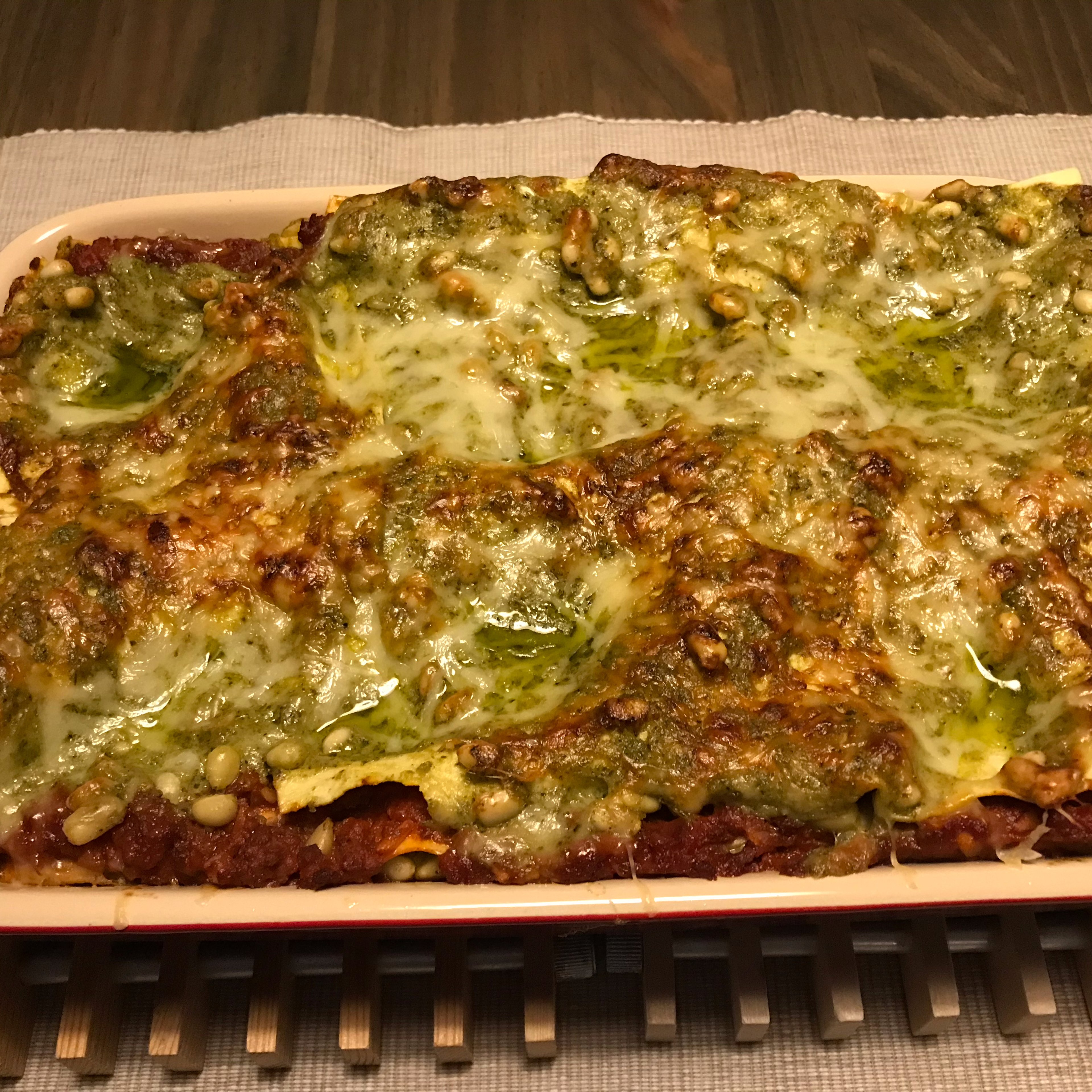 Veggie lasagna tricolori