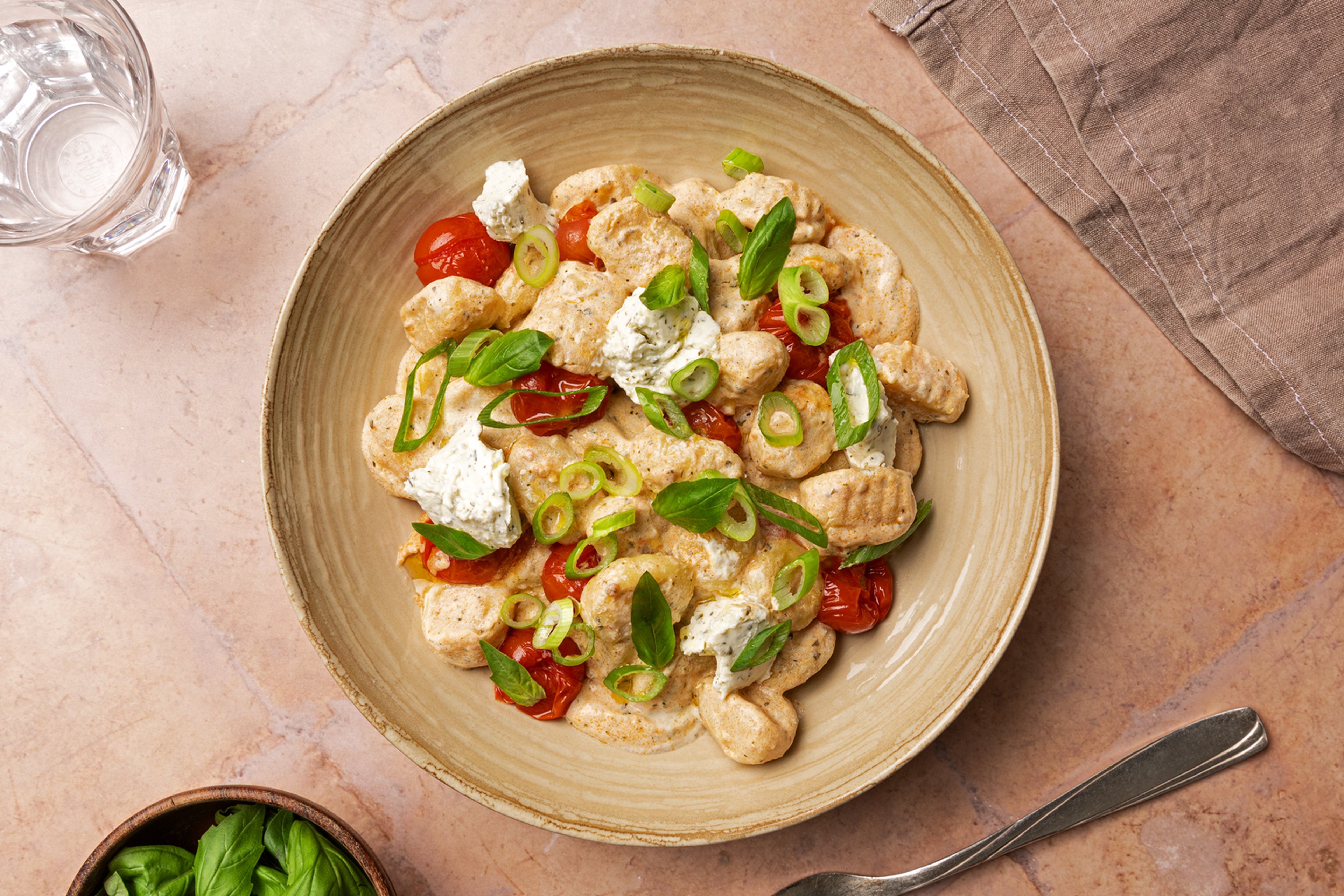 5-ingredient gnocchi with burst cherry tomatoes