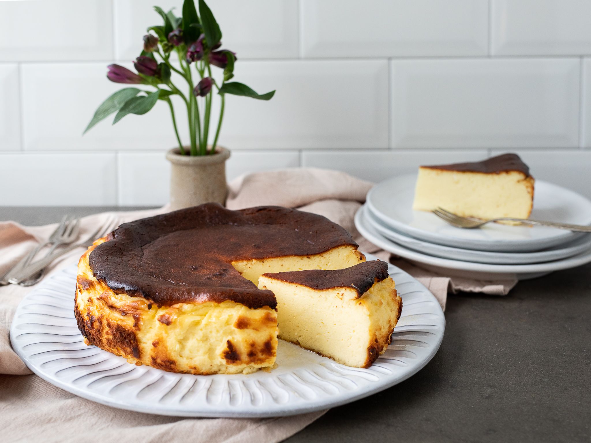 Basque Burnt Cheesecake Recipe Kitchen Stories