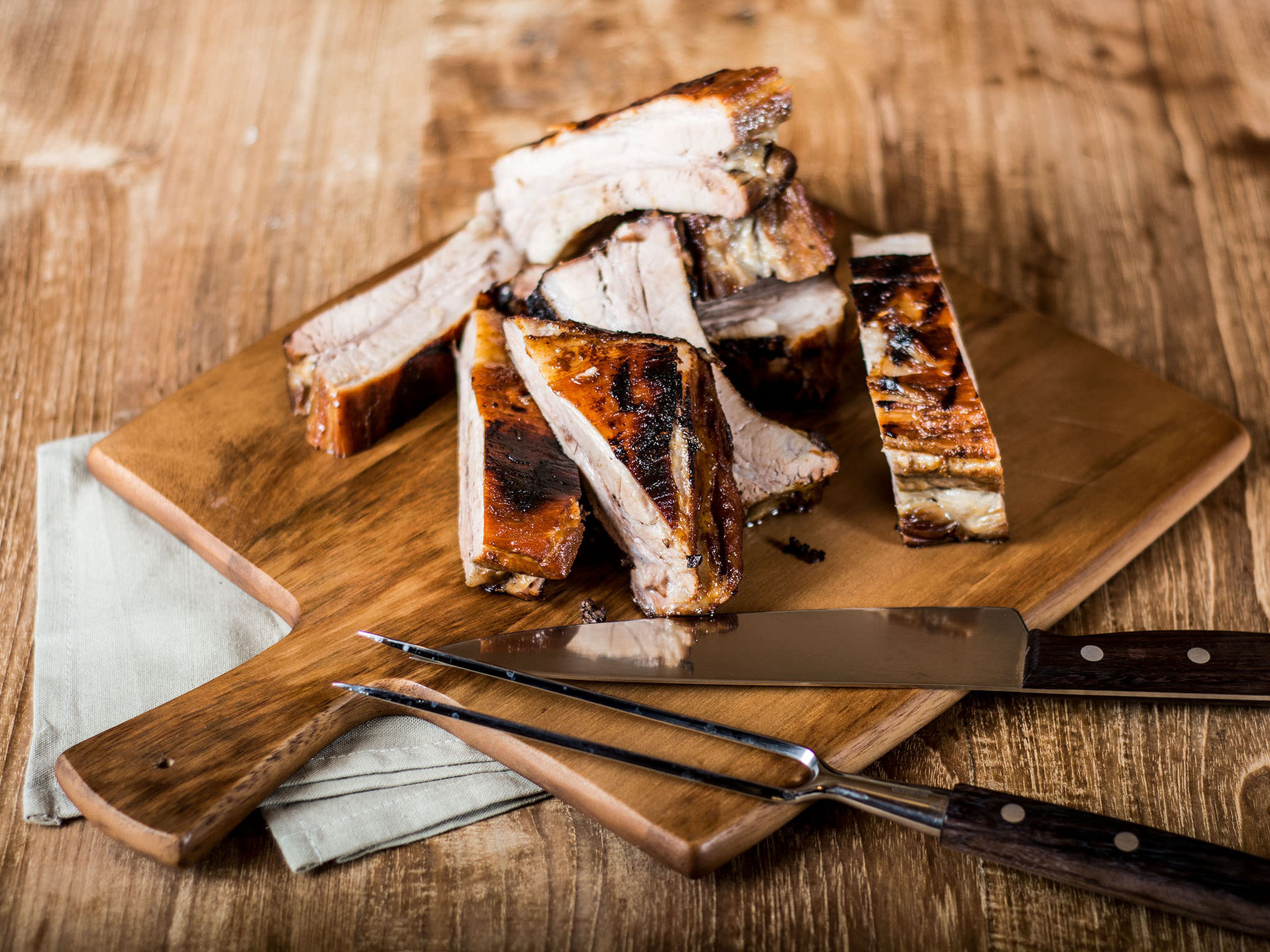 Asian-style glazed ribs