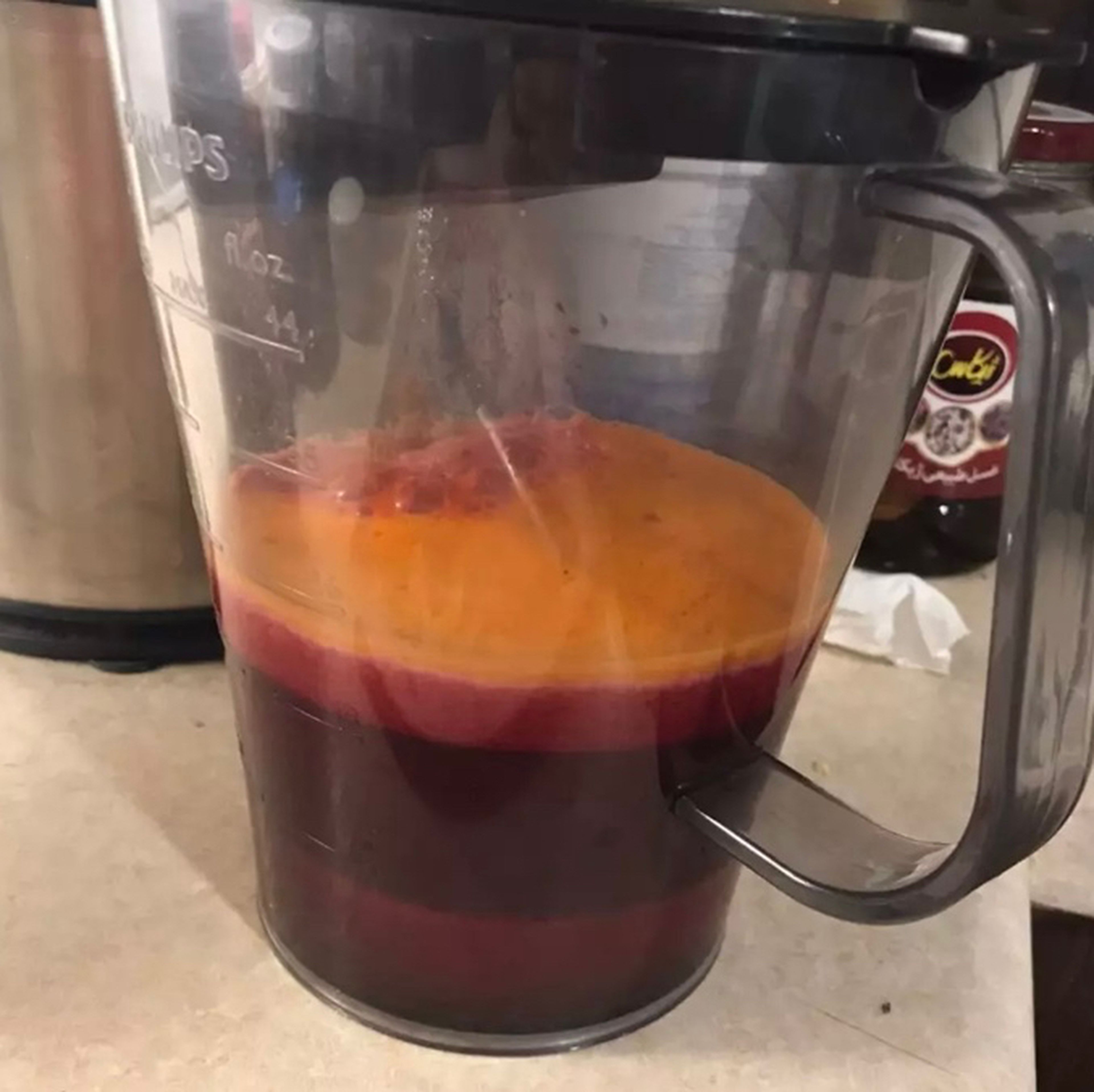 Stir the juice a bit . Ready!