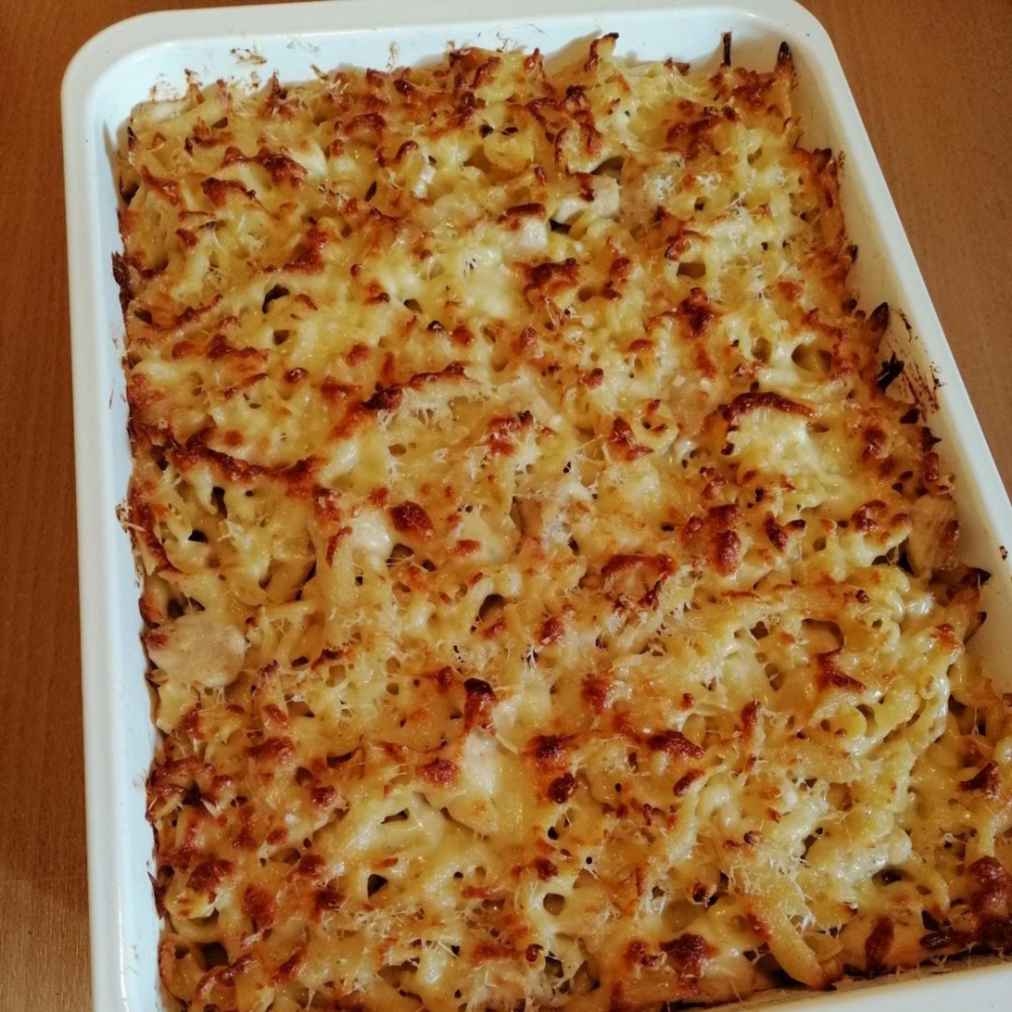 Nudelauflauf Hähnchen Alfredo