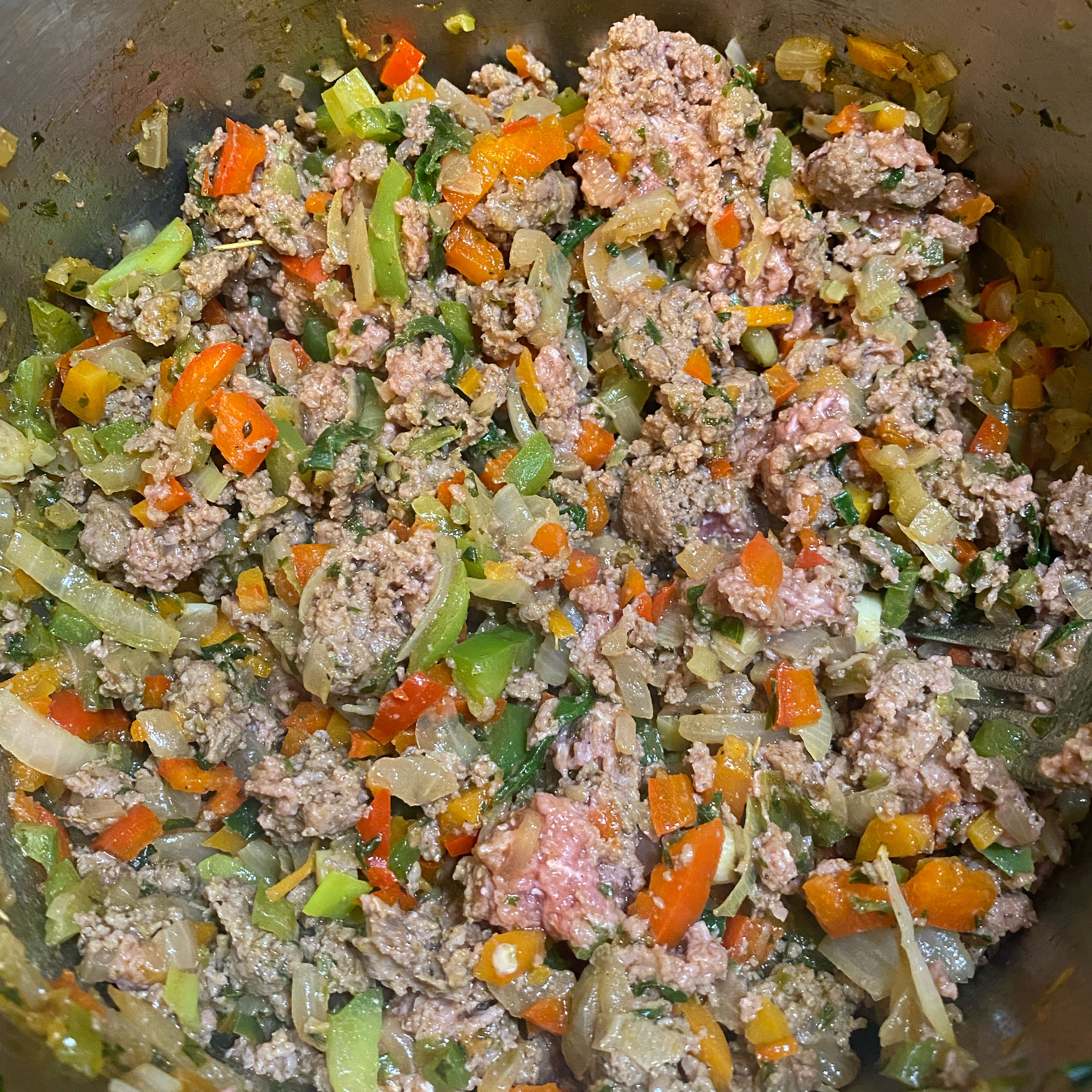 Stir the remaining ingredients into the ground beef.