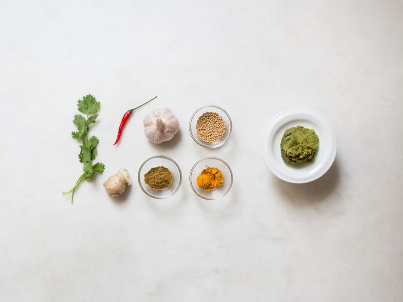 Homemade curry paste