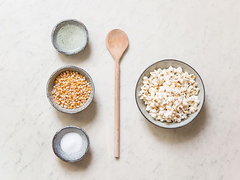 Hausgemachtes salziges Popcorn