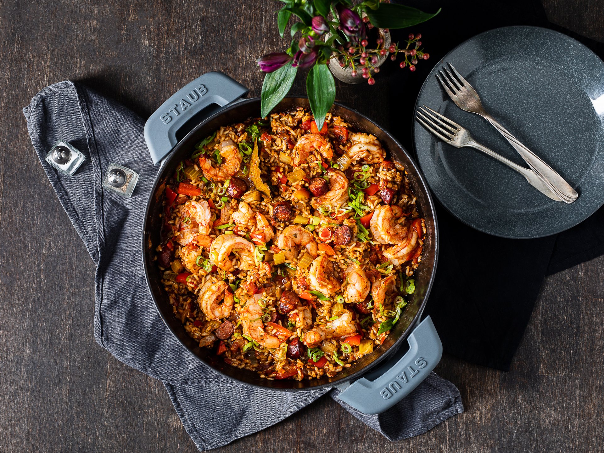 Jambalaya with shrimps and smoked sausage Recipe Kitchen Stories