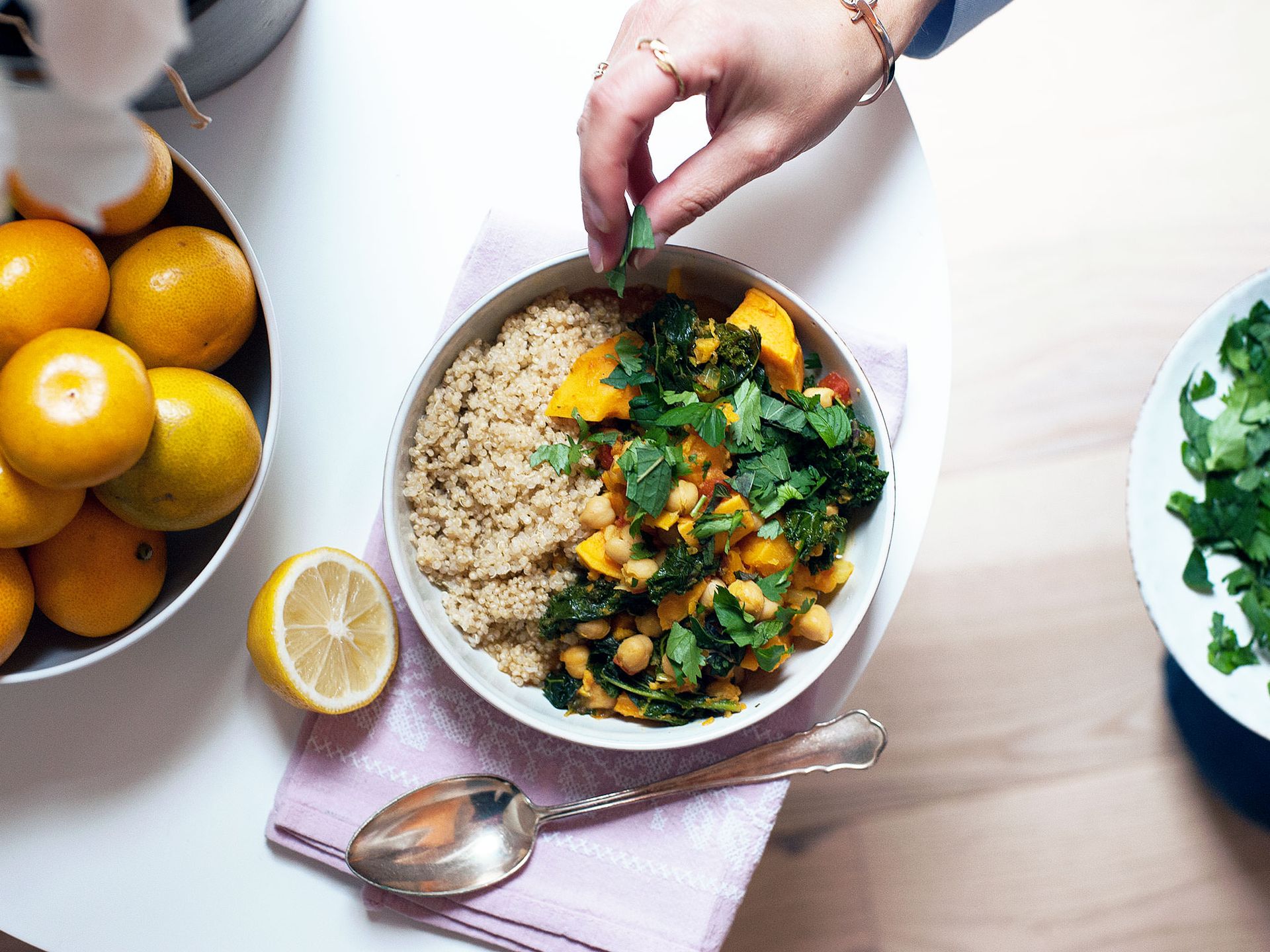 Moroccan-inspired chickpea stew