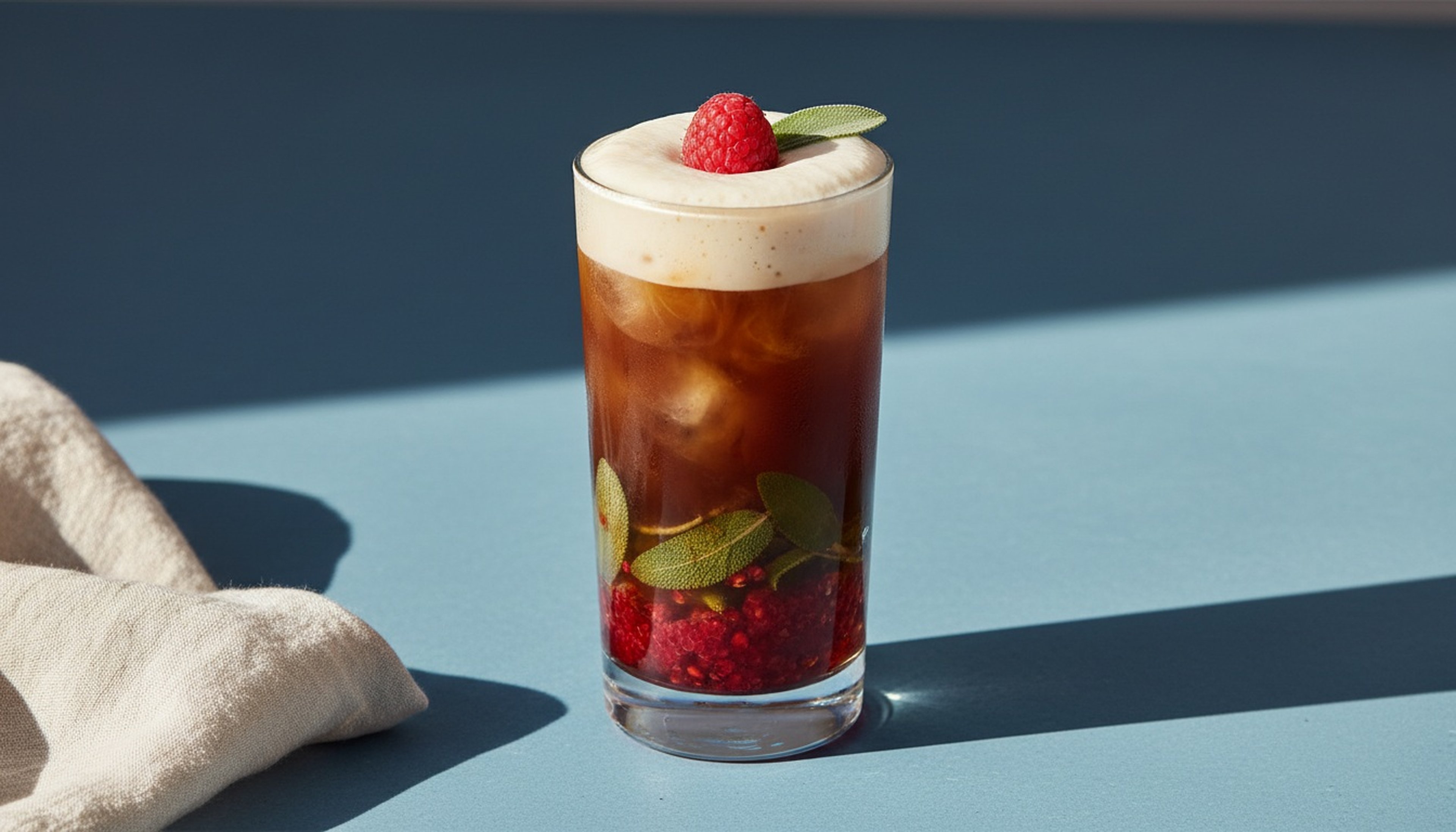Himbeer-Salbei-Cold-Brew: ein fruchtiger Energiebringer