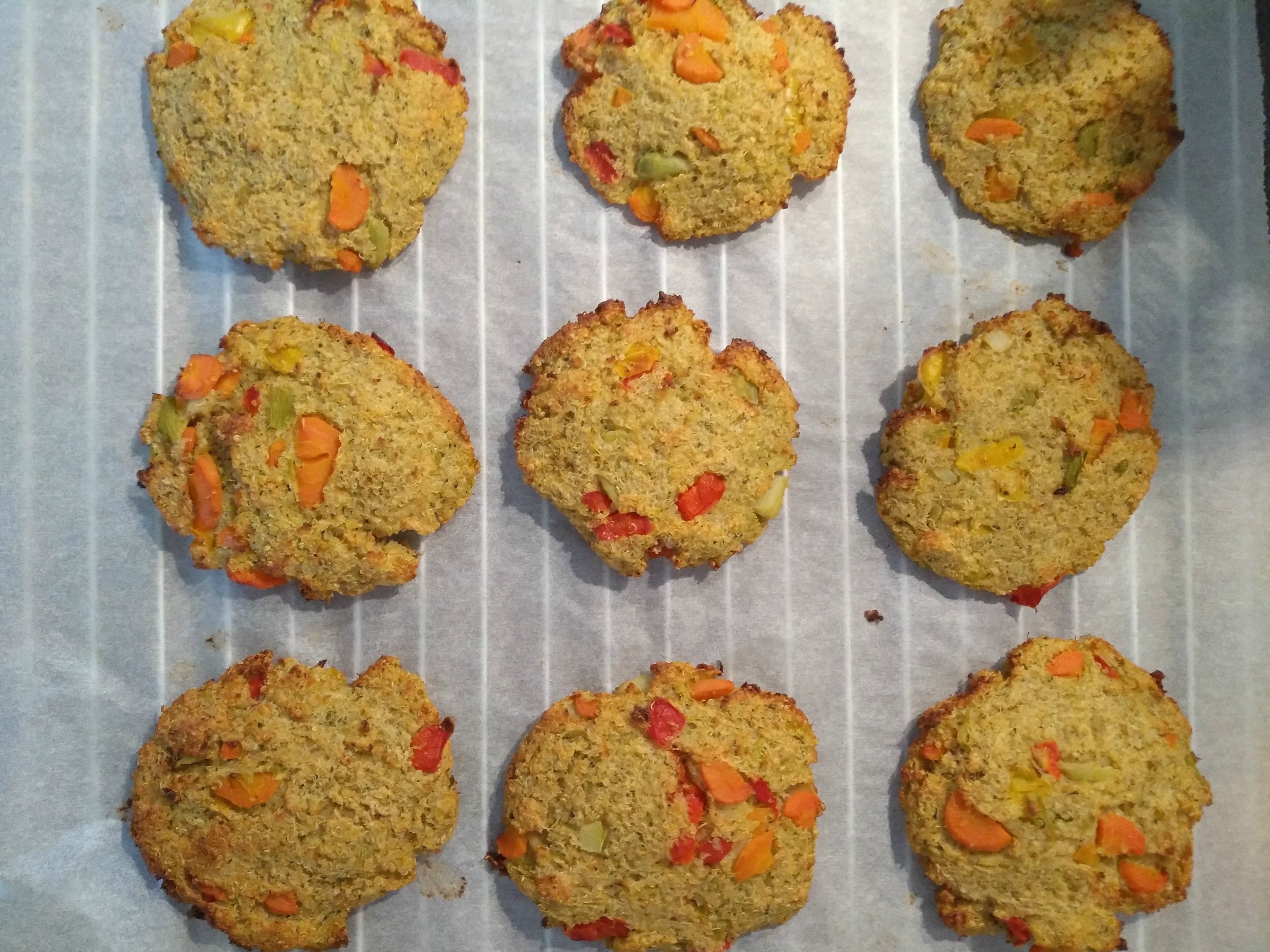 Baked vegetable and quinoa patties