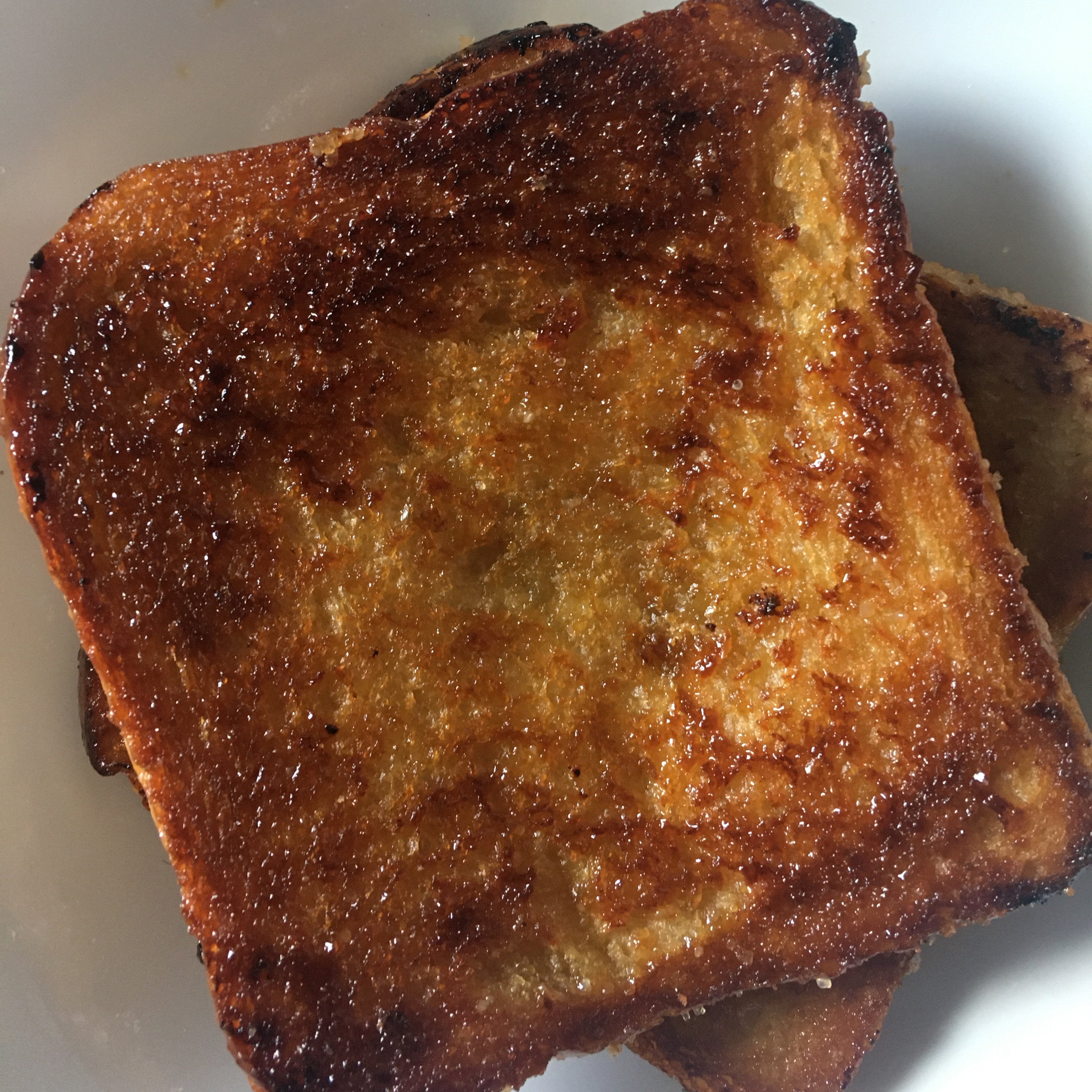 Crunchy brown sugar toast
