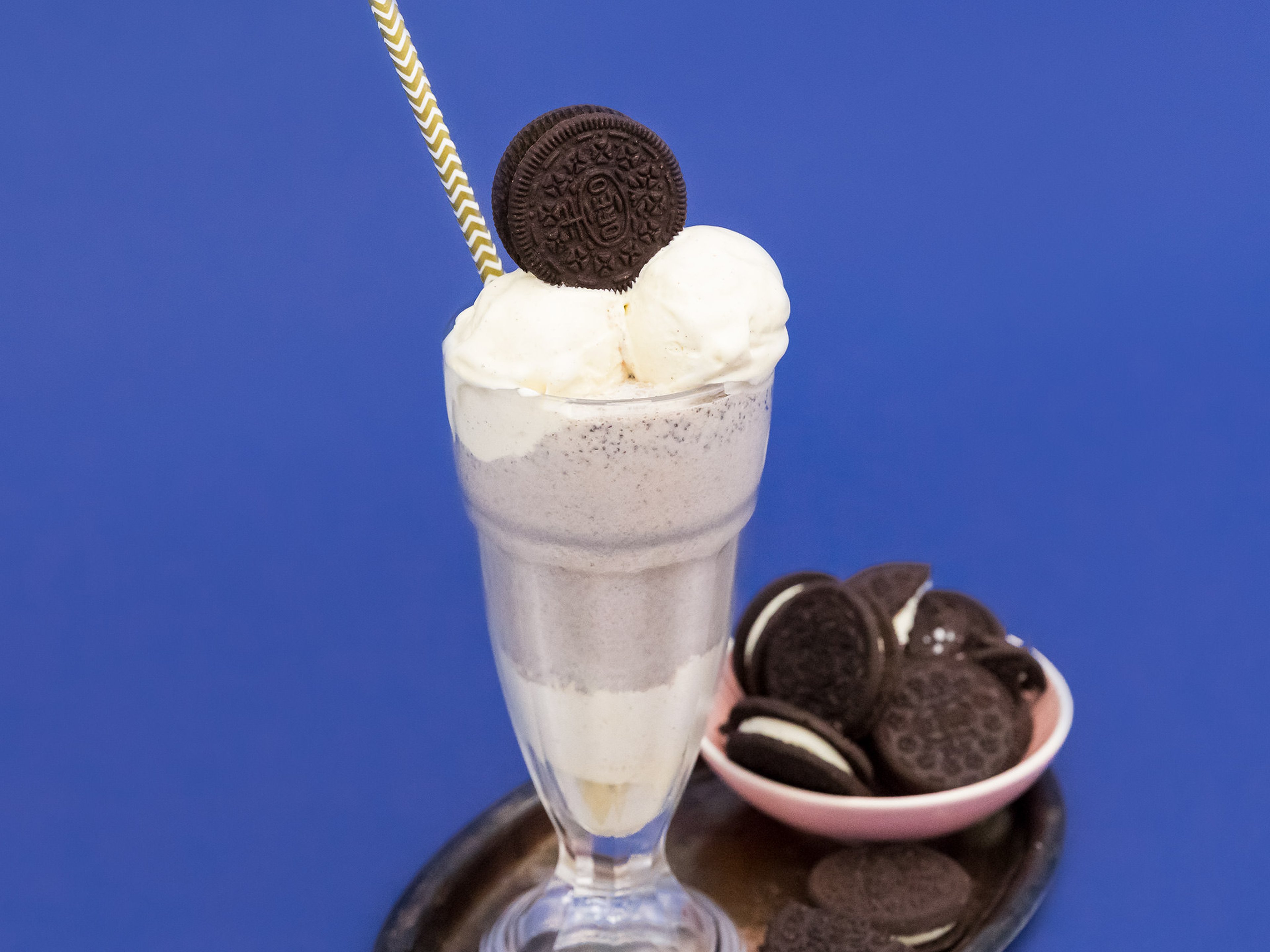 Vanille-Oreo-Milchshake