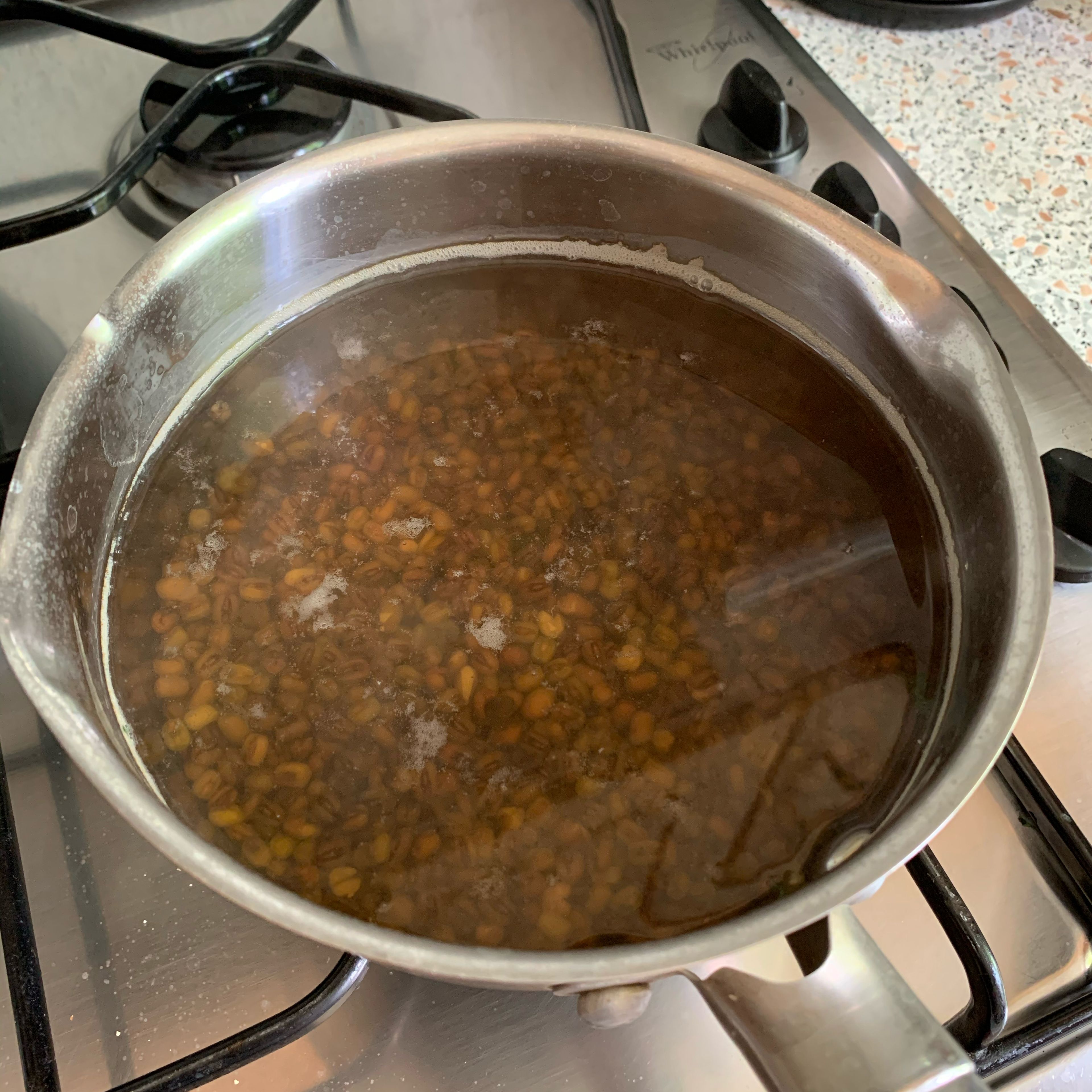 Boil beans for 30 min.