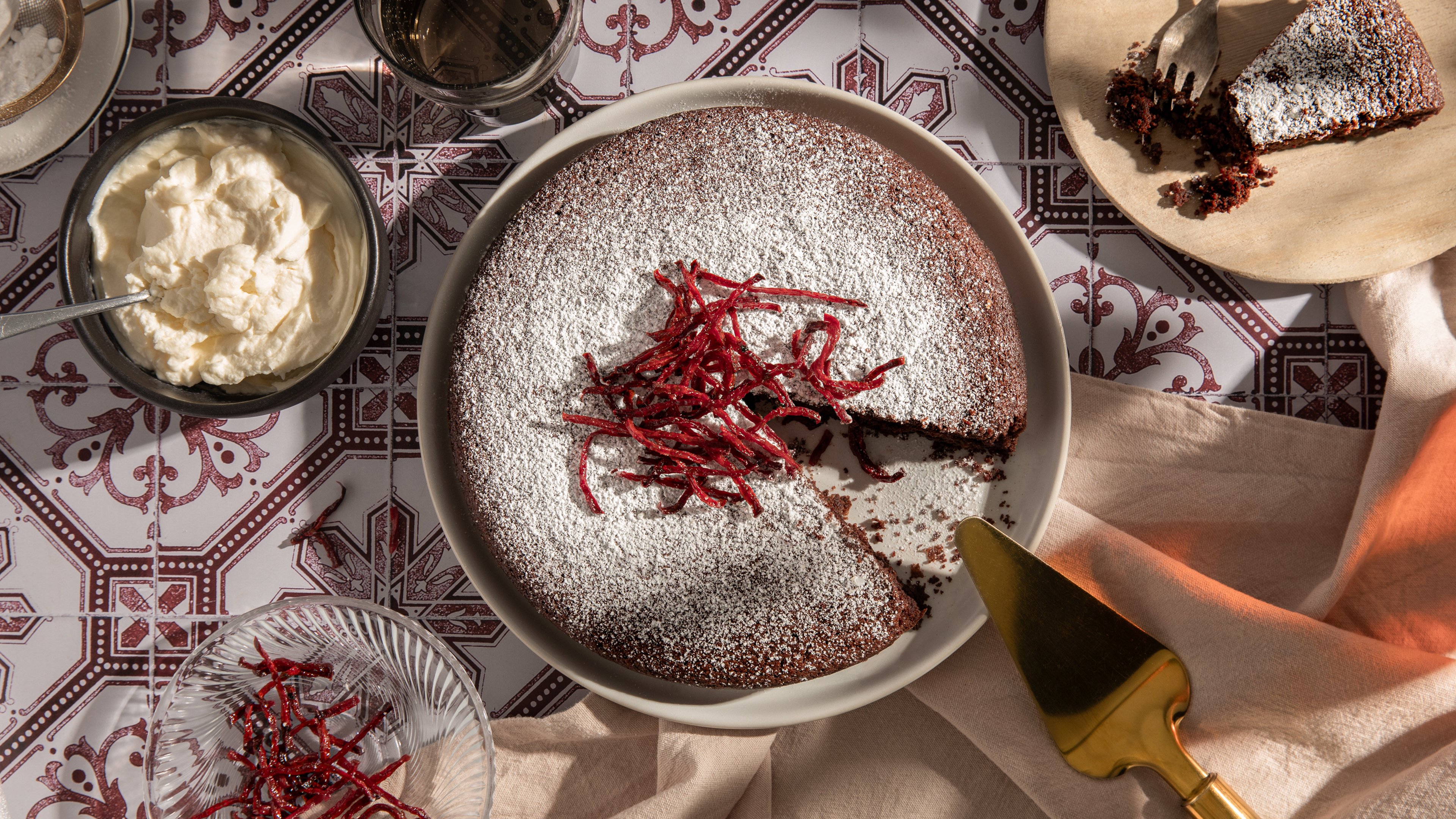 Double chocolate beetroot cake