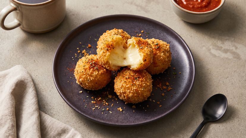 Knusprige Mini-Mozzarella aus der Heißluftfritteuse
