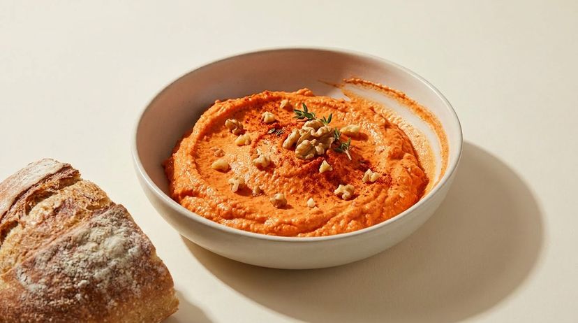 Perfekt fürs Brot: Paprika-Frischkäse-Aufstrich aus dem Mixer