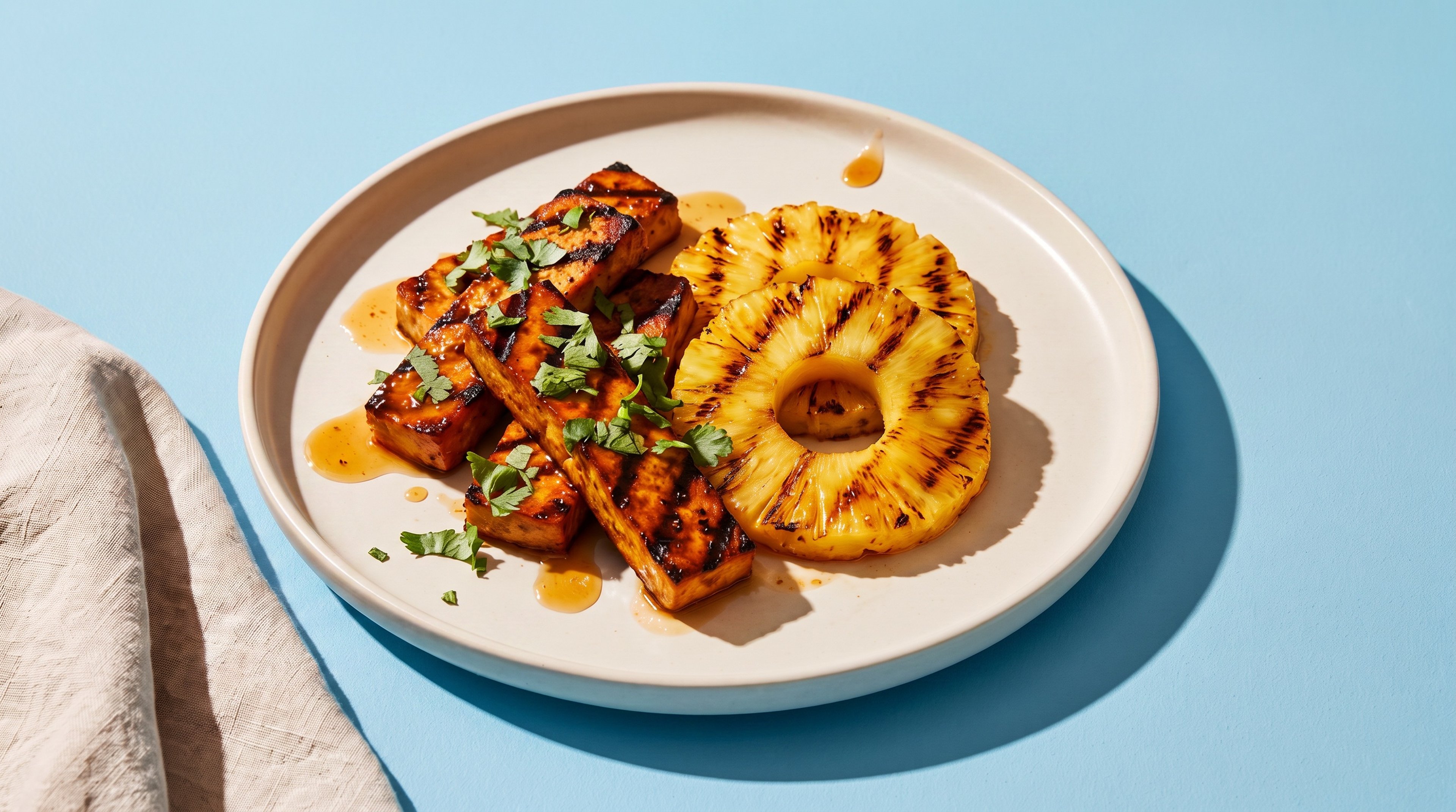 Gegrillter Zitronen-Ananas-Tofu für dein nächstes Barbecue