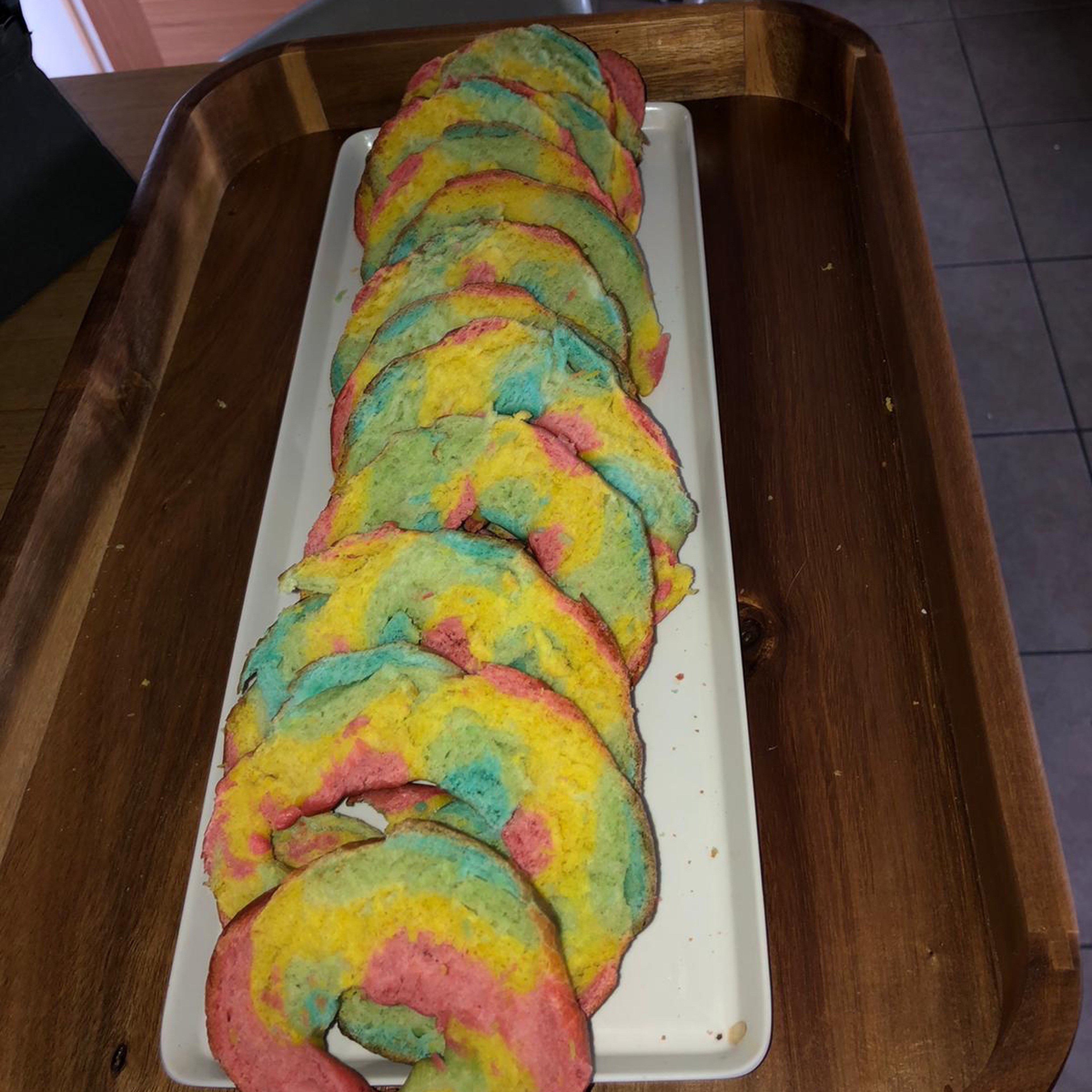 Rainbow bagels￼