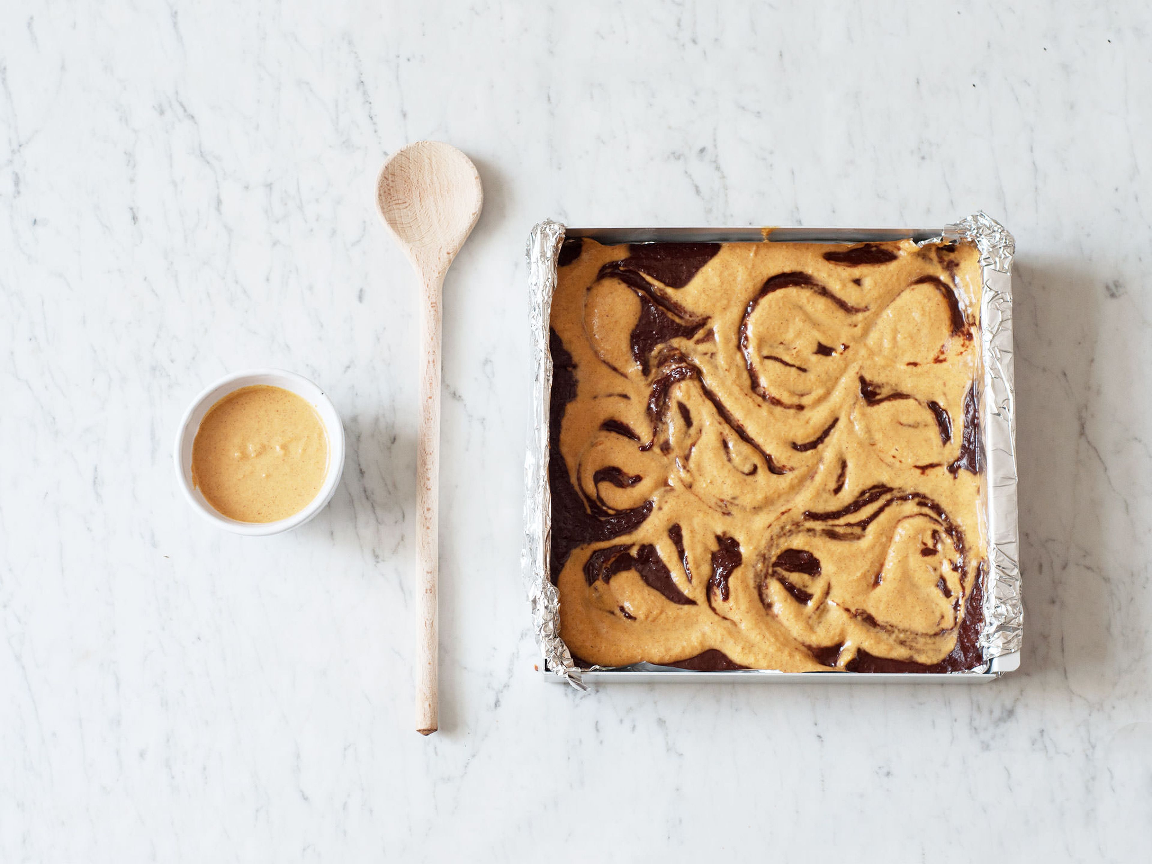 Perfect brownie swirl