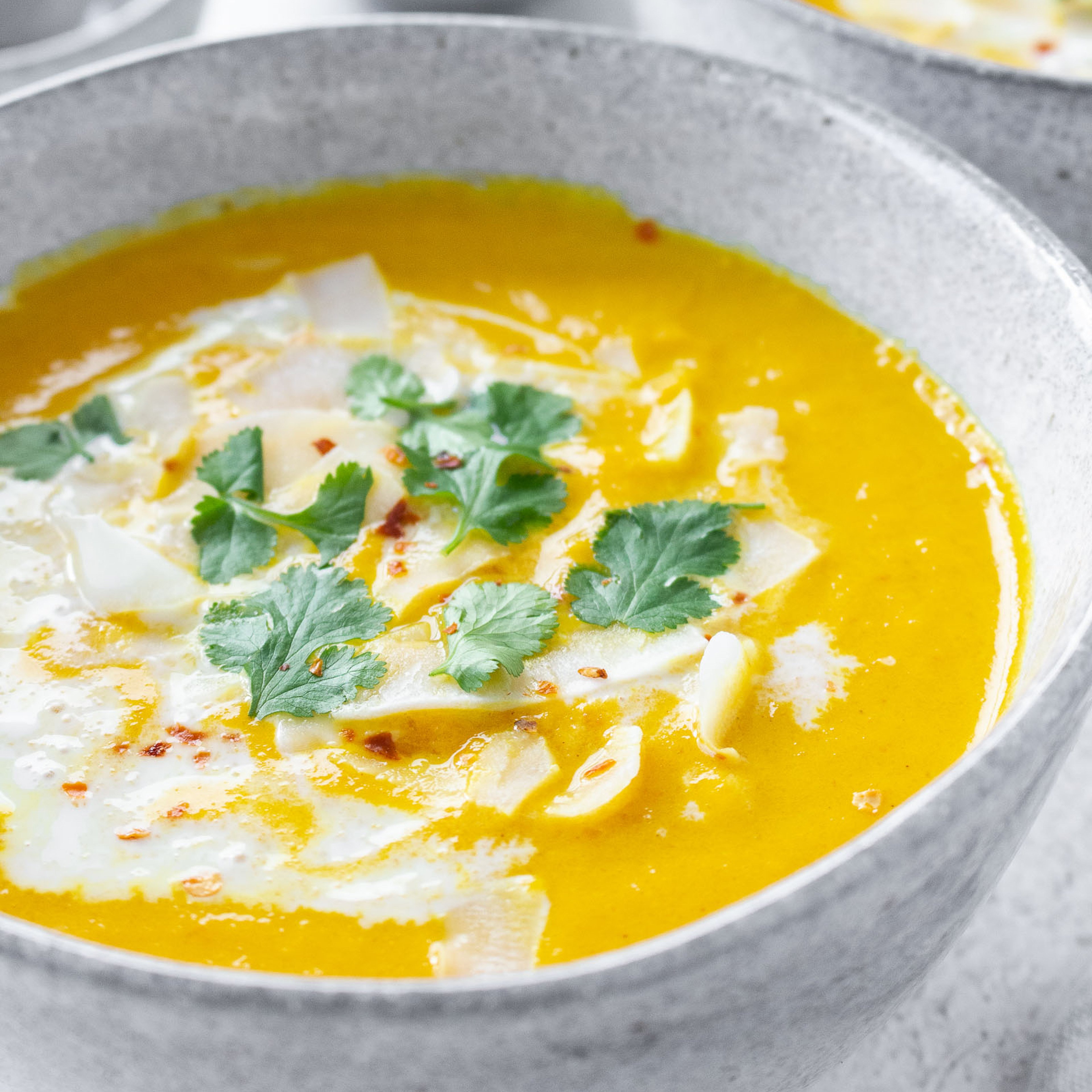 Spicy Coconut Carrot Soup