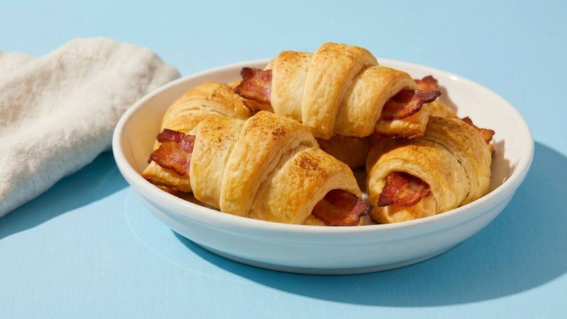 Knusprige Schinken-Hörnchen aus der Heißluftfritteuse
